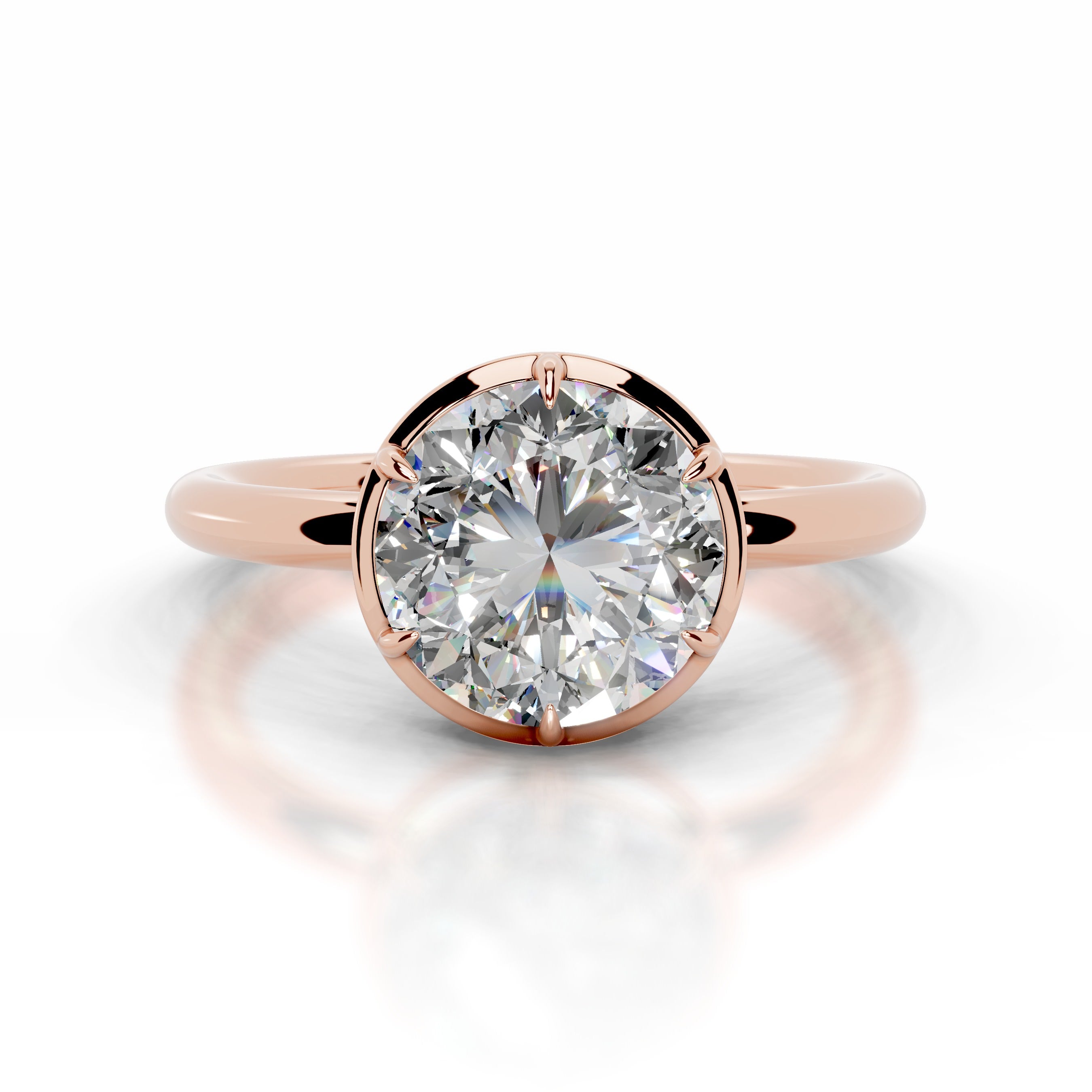 Narcisa  Moissanite  - 14K Rose Gold