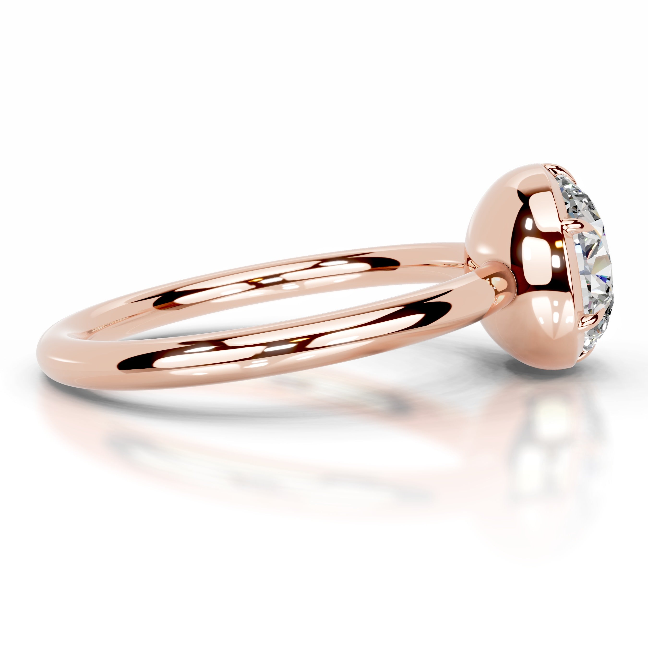 Narcisa  Moissanite  - 14K Rose Gold