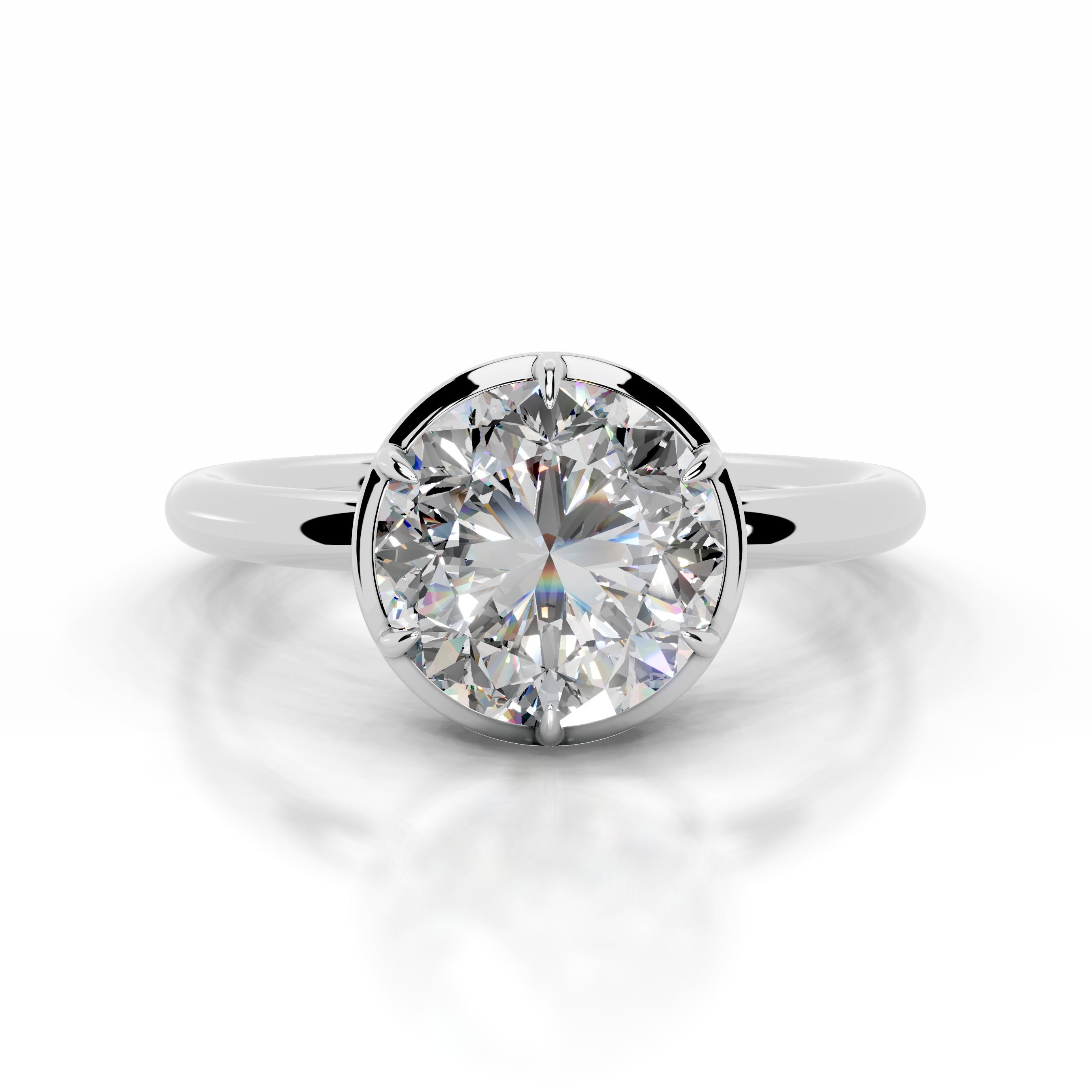 Narcisa  Moissanite  - Platinum