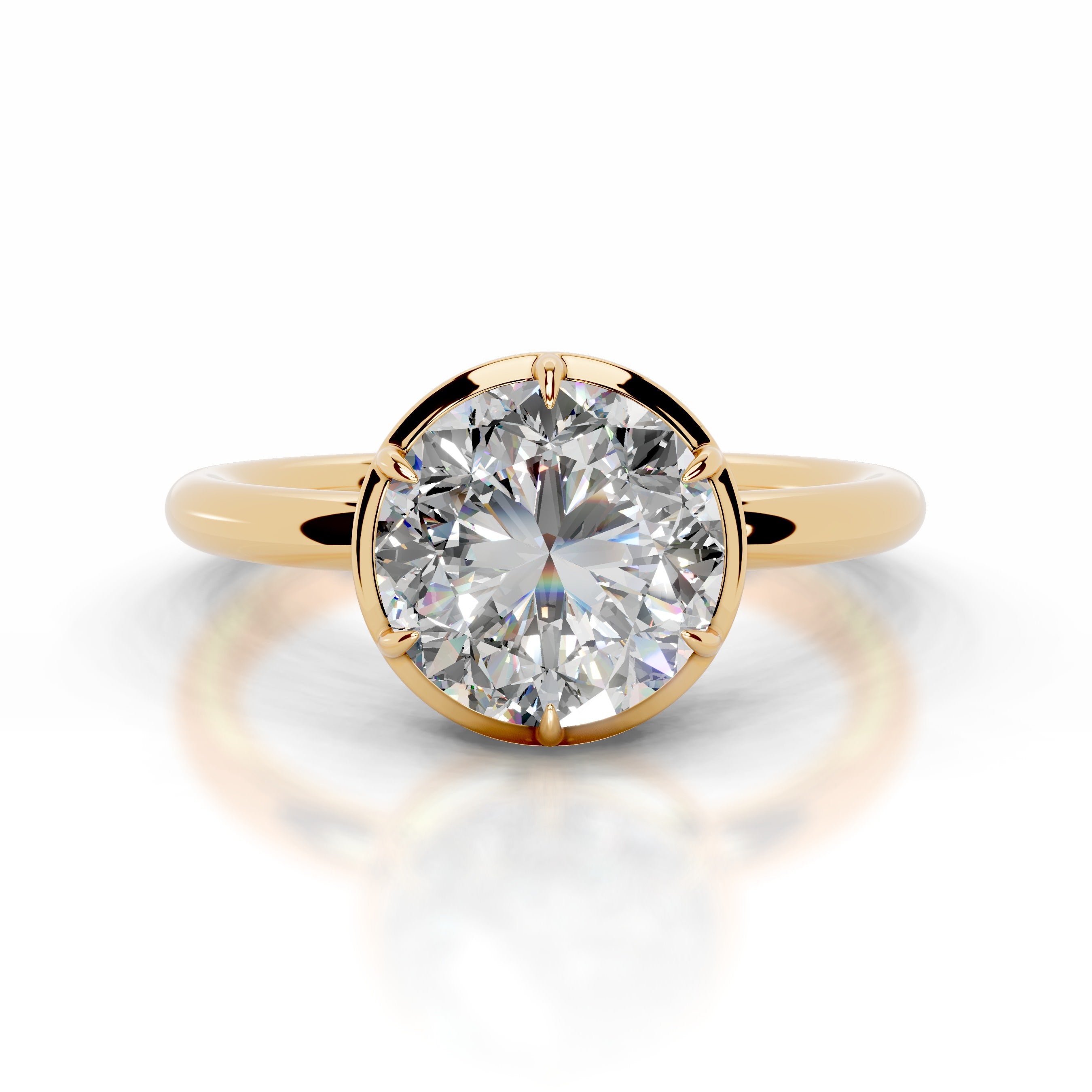 Narcisa  Moissanite  - 18K Yellow Gold