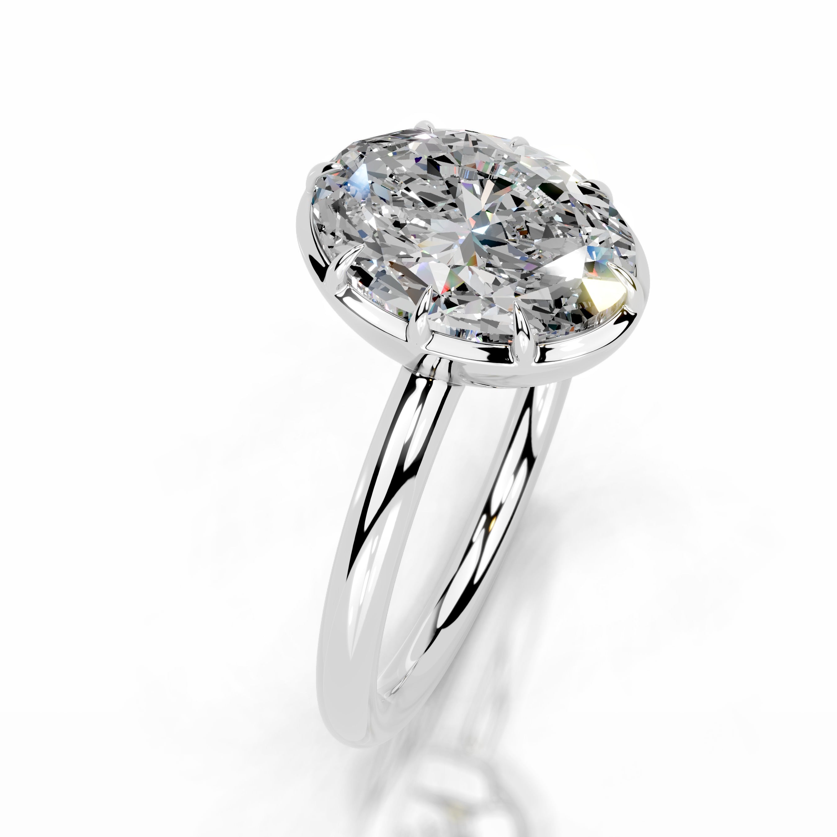 Narcisa  Moissanite  - 14K White Gold