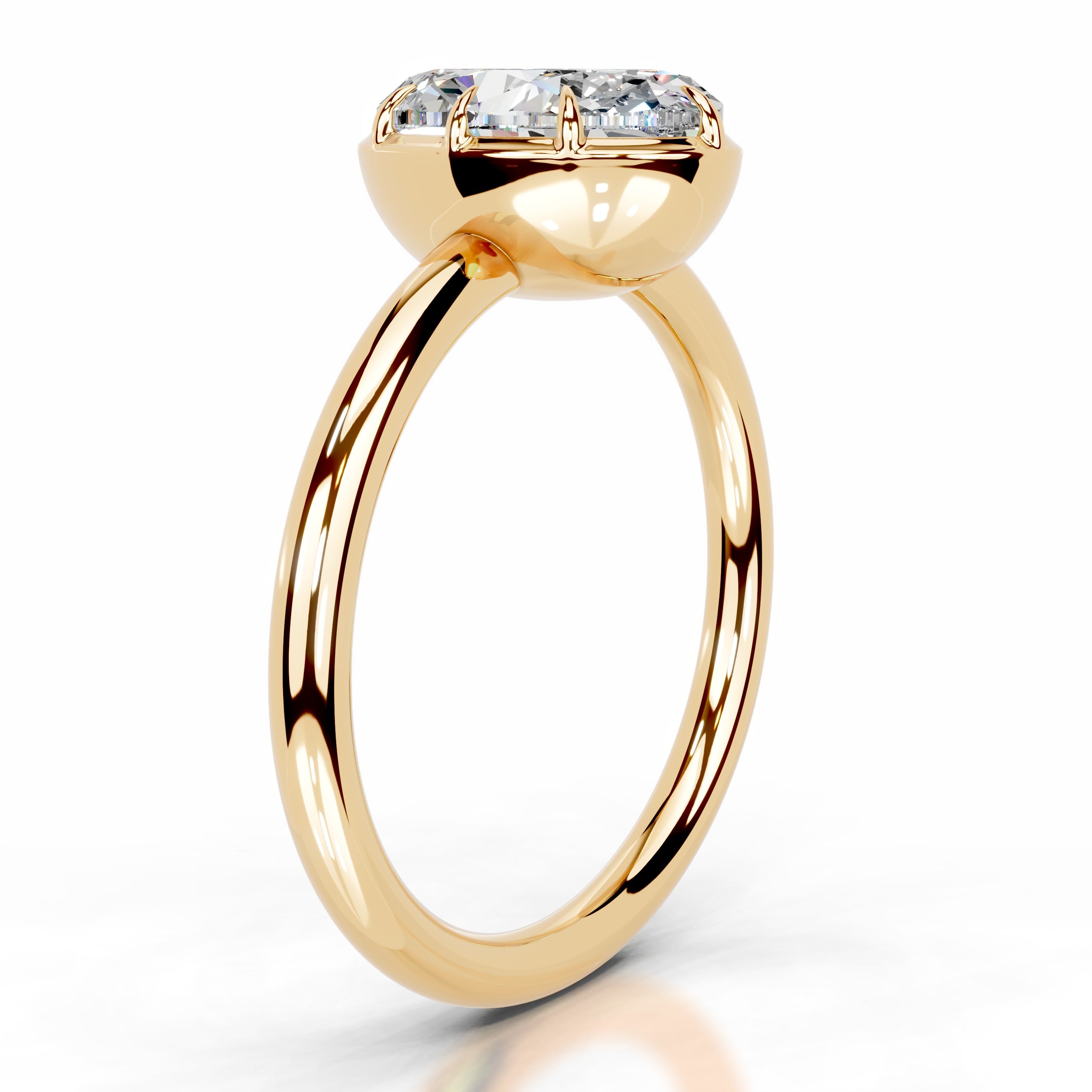 Narcisa  Moissanite  - 18K Yellow Gold