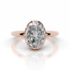 Narcisa Moissanite Ring - 14K Rose Gold