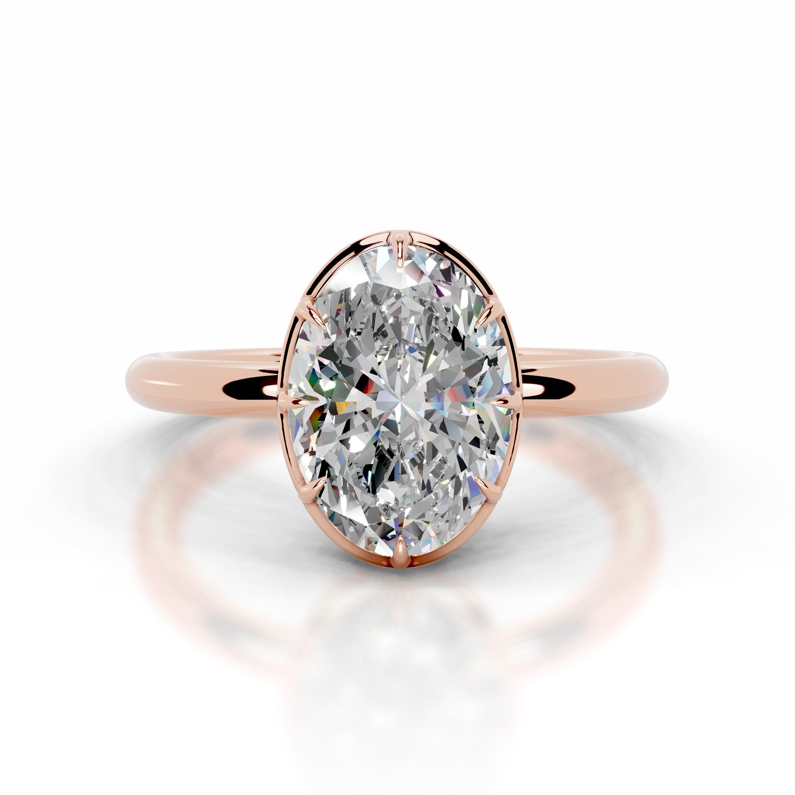 Narcisa  Moissanite  - 14K Rose Gold