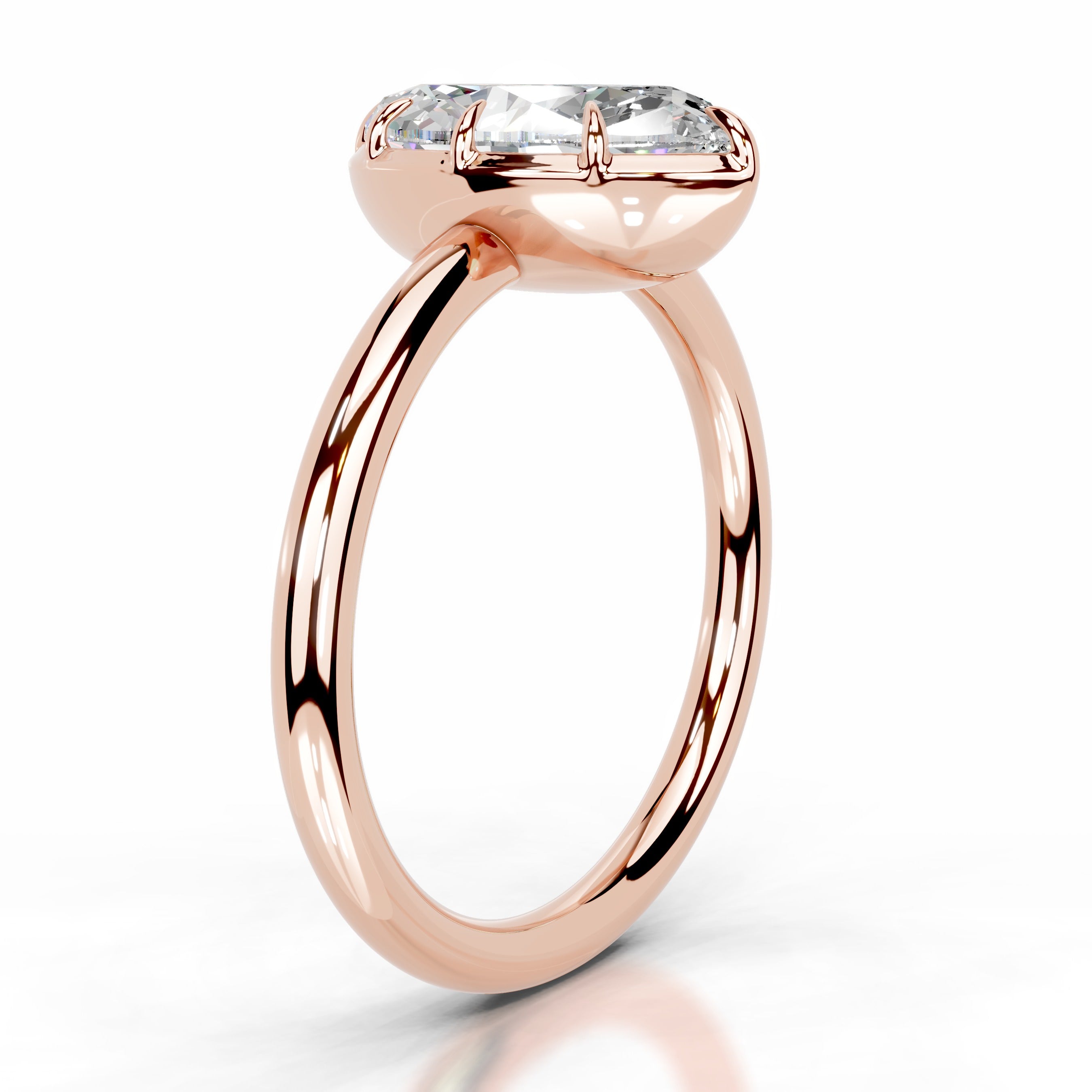 Narcisa  Moissanite  - 14K Rose Gold