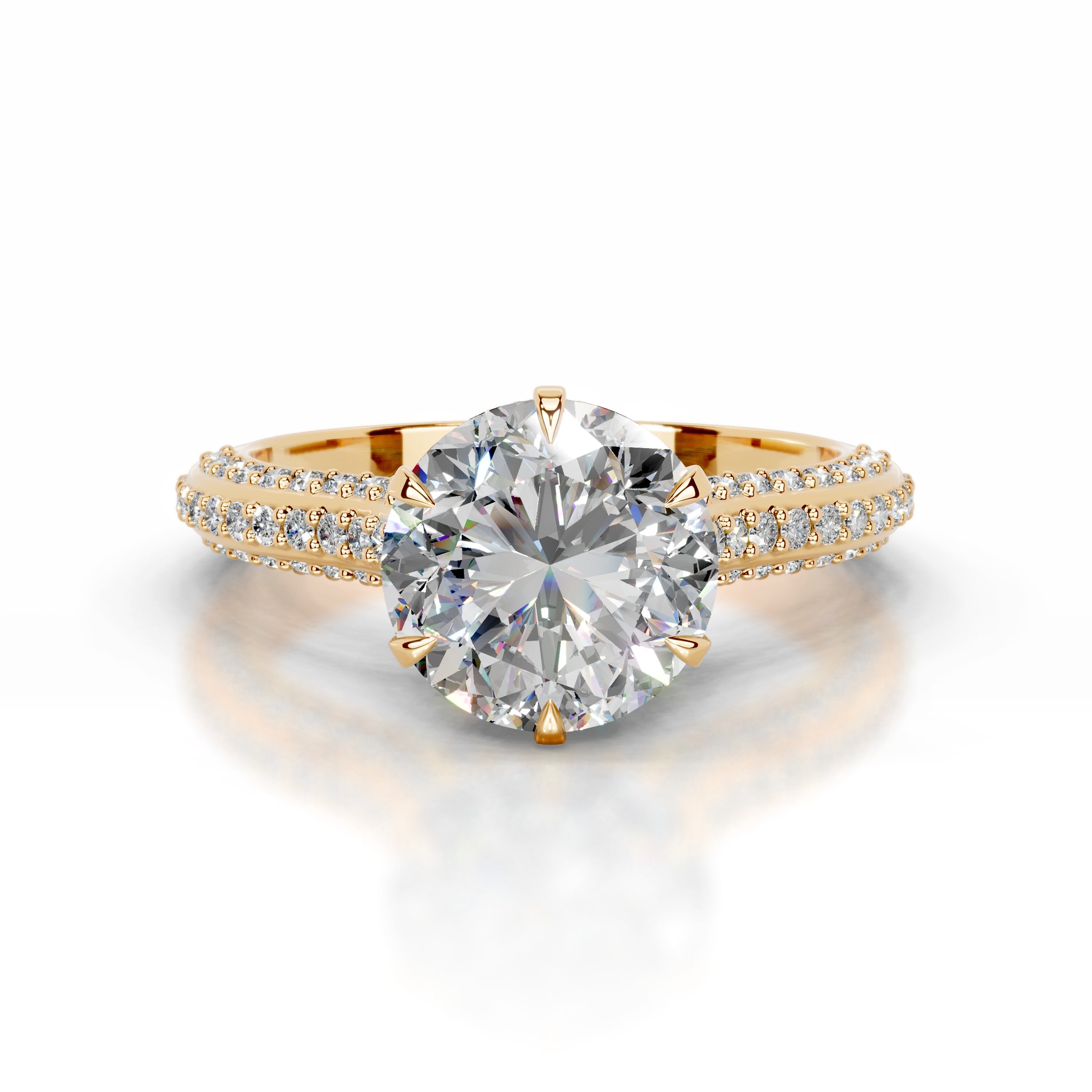 Joana  Moissanite & Diamonds  - 18K Yellow Gold