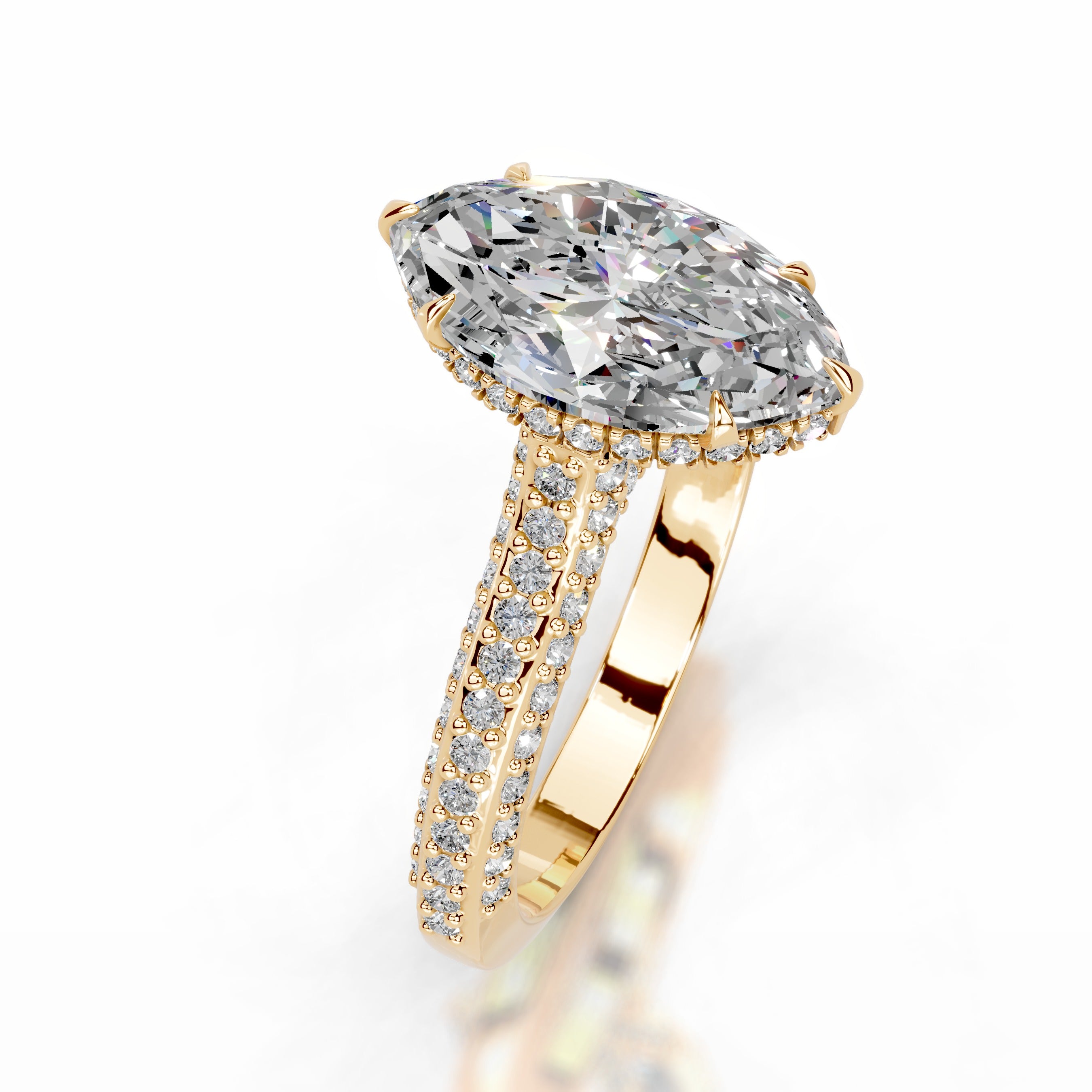 Joana  Moissanite & Diamonds  - 18K Yellow Gold