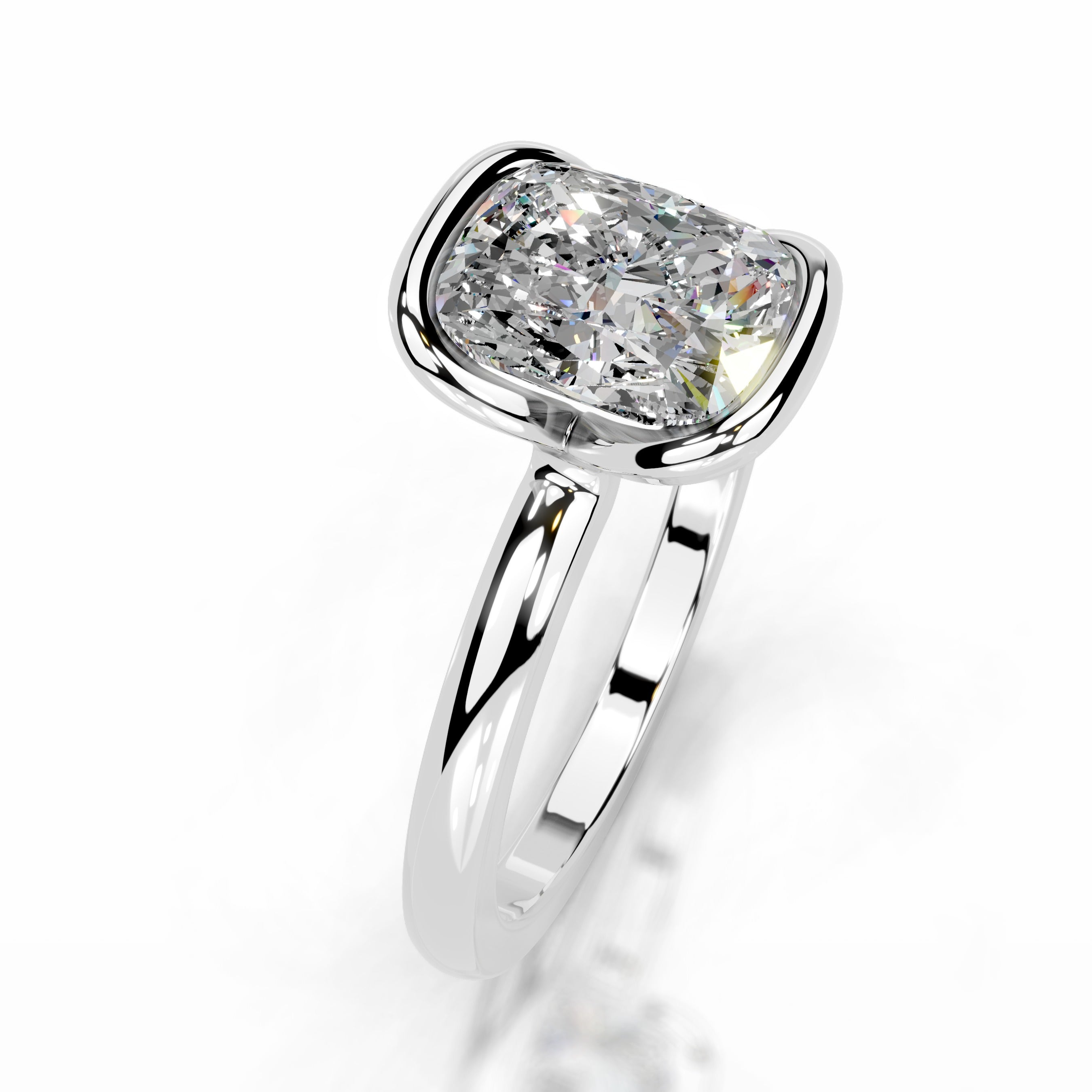 Thor Moissanite & Diamond Ring - 14K White Gold