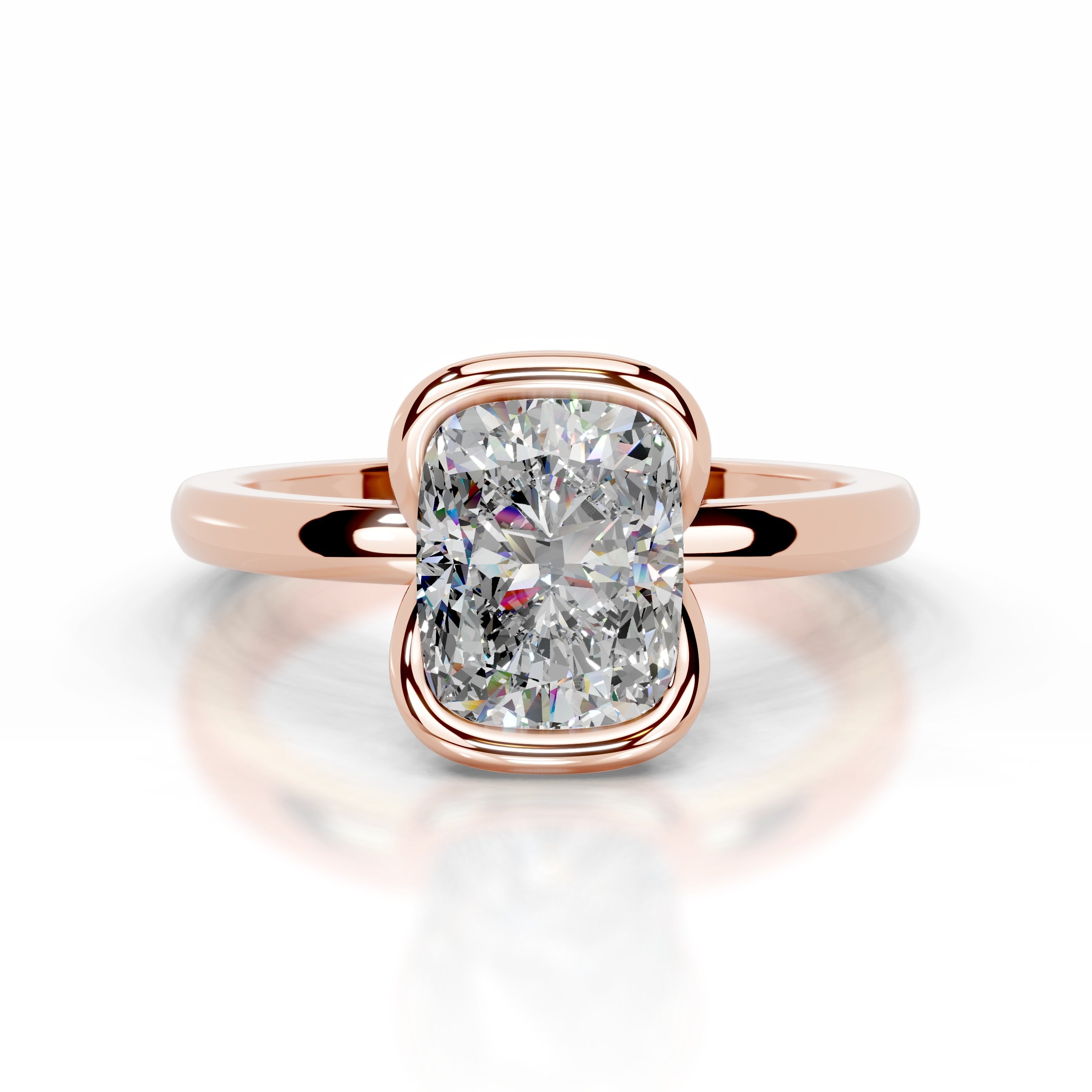 Thor Moissanite & Diamond Ring - 14K Rose Gold