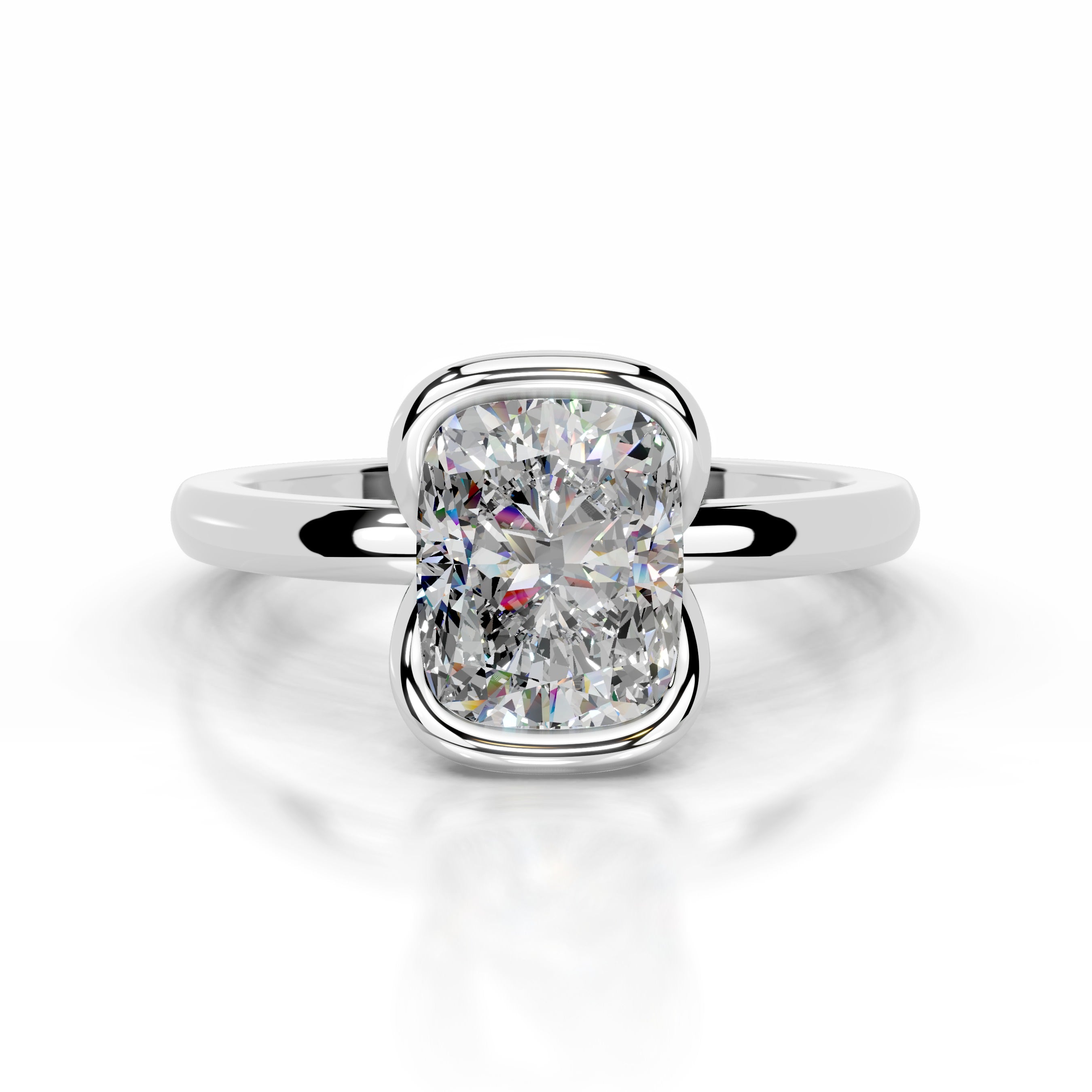 Thor Moissanite & Diamond Ring - 14K White Gold