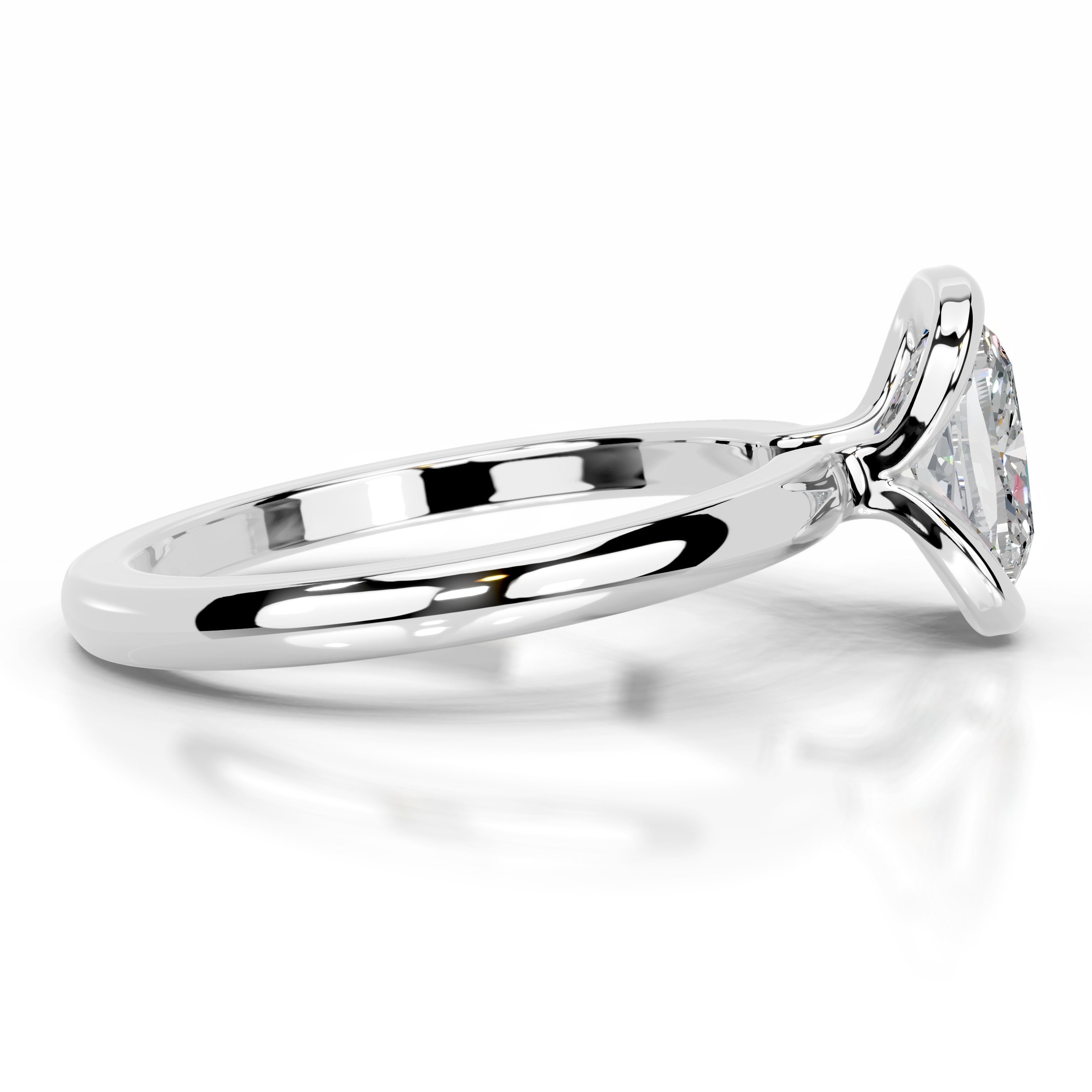 Thor Moissanite & Diamond Ring - 14K White Gold