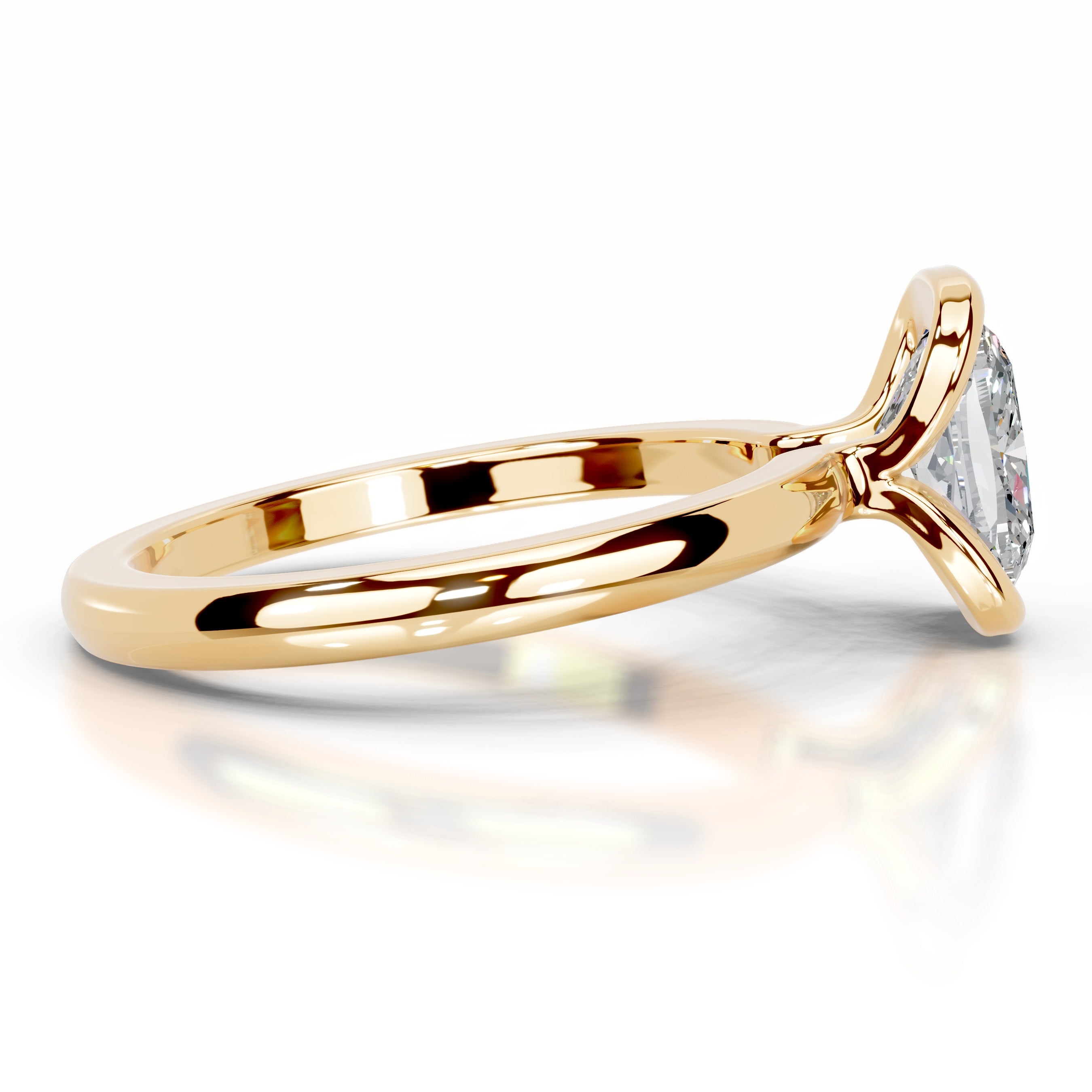 Thor Moissanite & Diamond Ring - 18K Yellow Gold