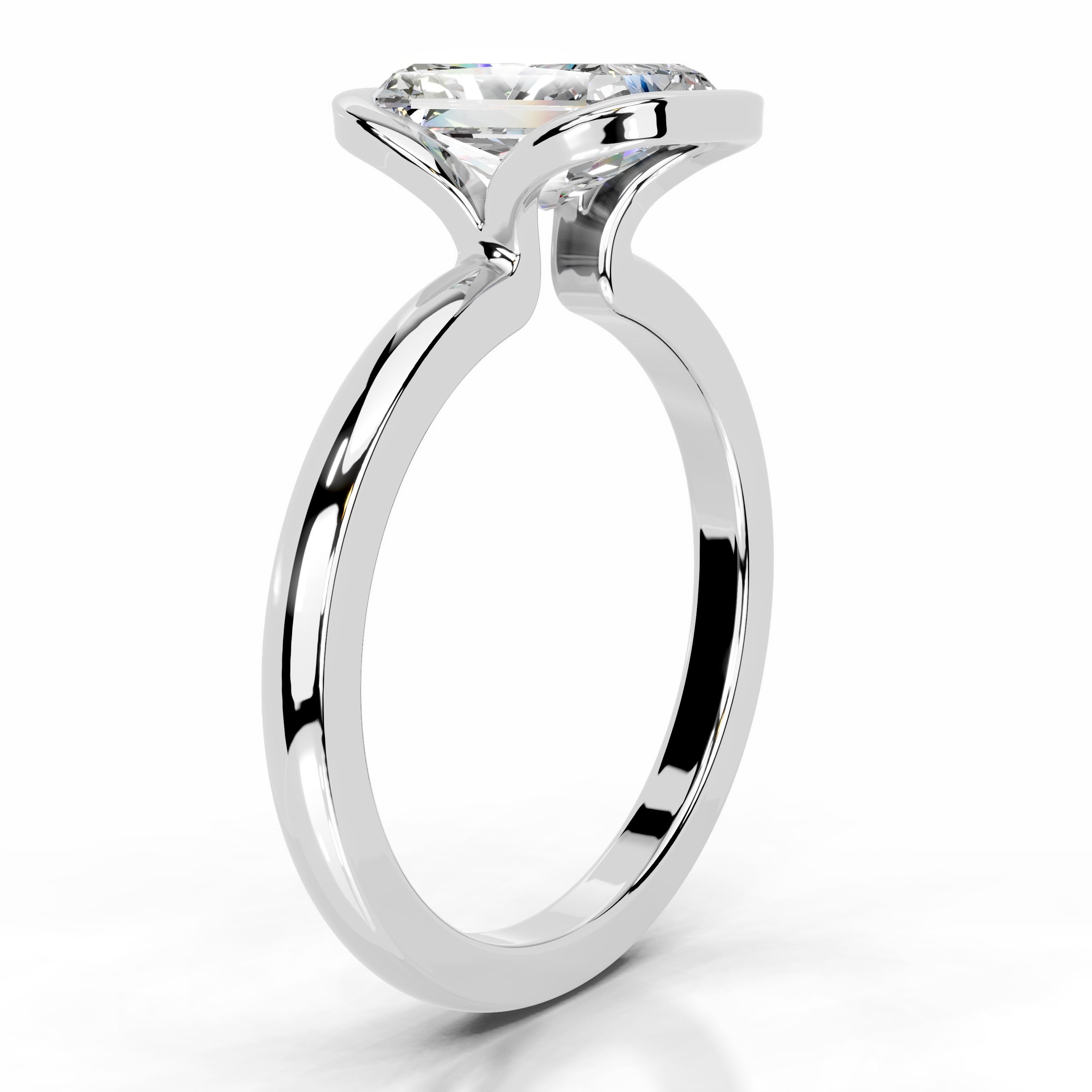 Thor Moissanite & Diamond Ring - 14K White Gold