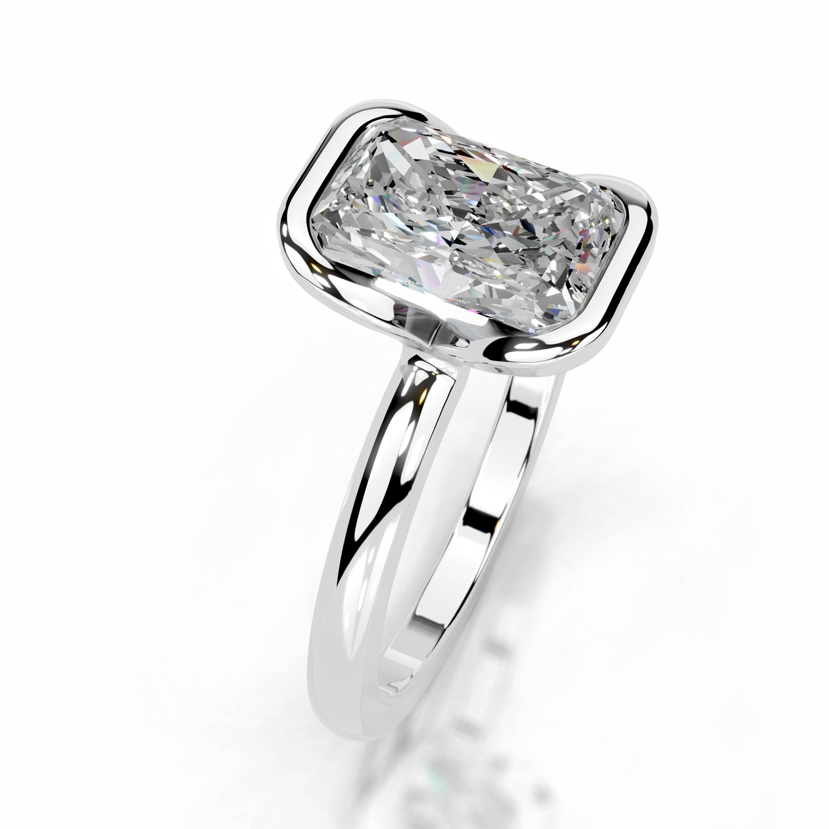 Thor Moissanite & Diamond Ring - 14K White Gold