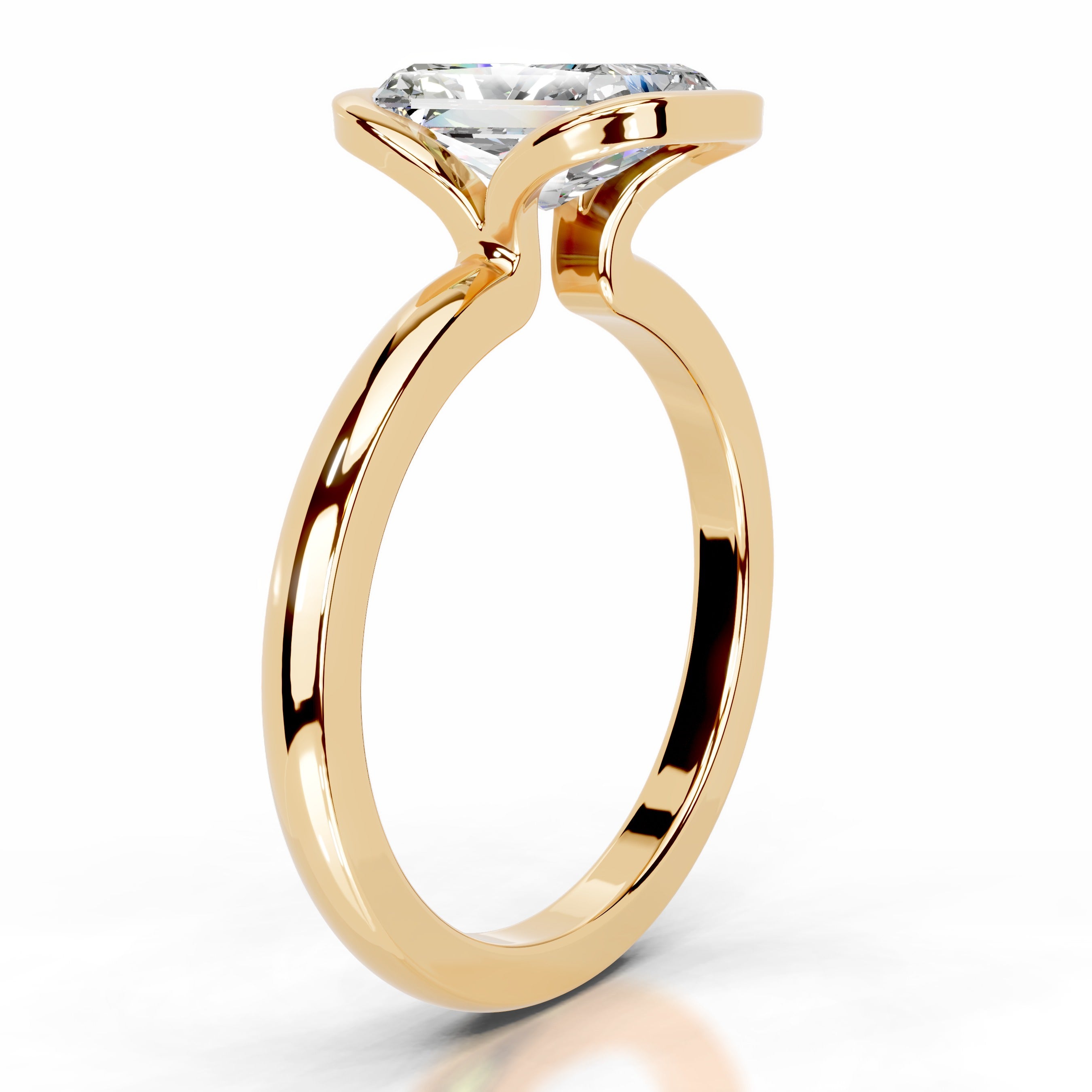 Thor Moissanite & Diamond Ring - 18K Yellow Gold