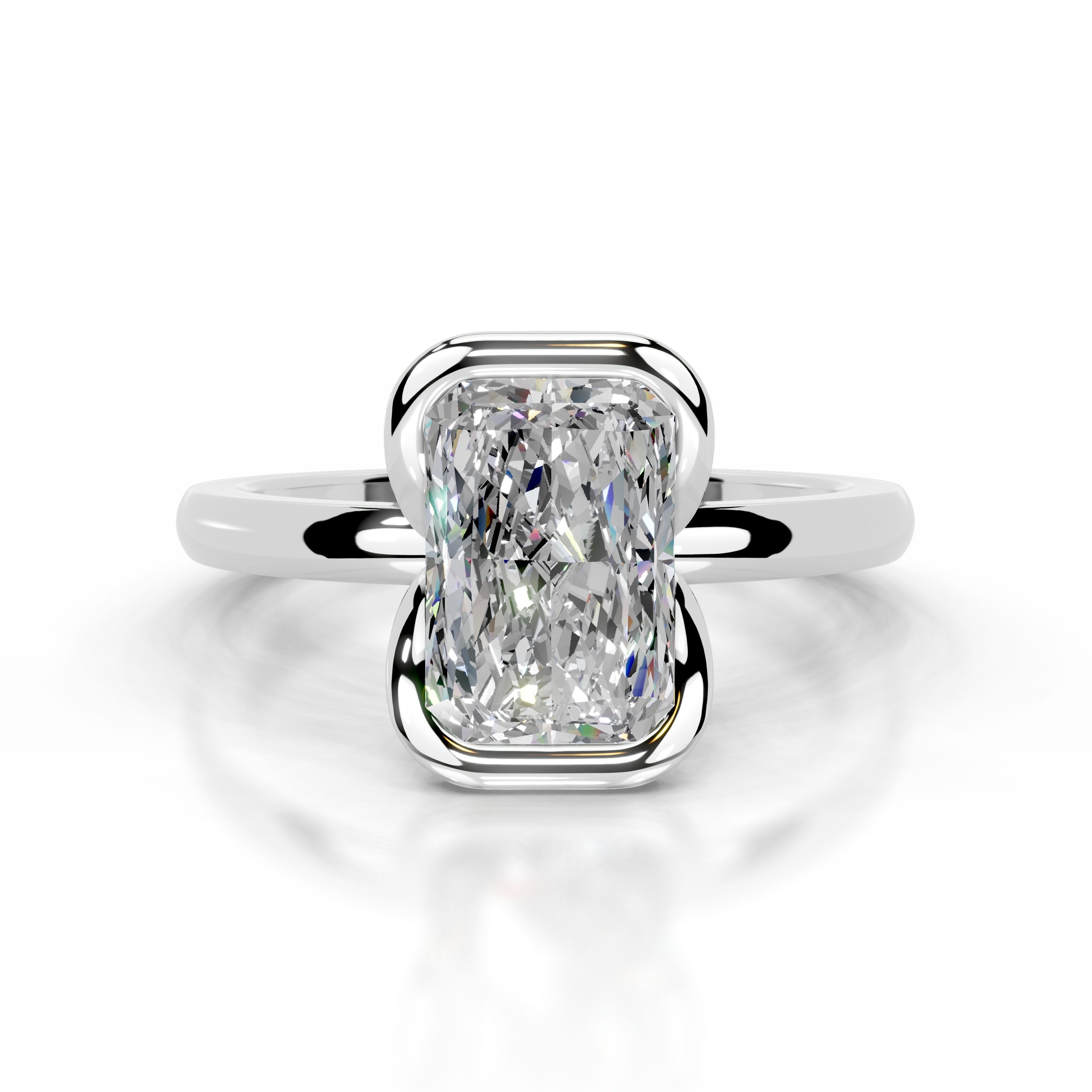 Thor Moissanite & Diamond Ring - 14K White Gold