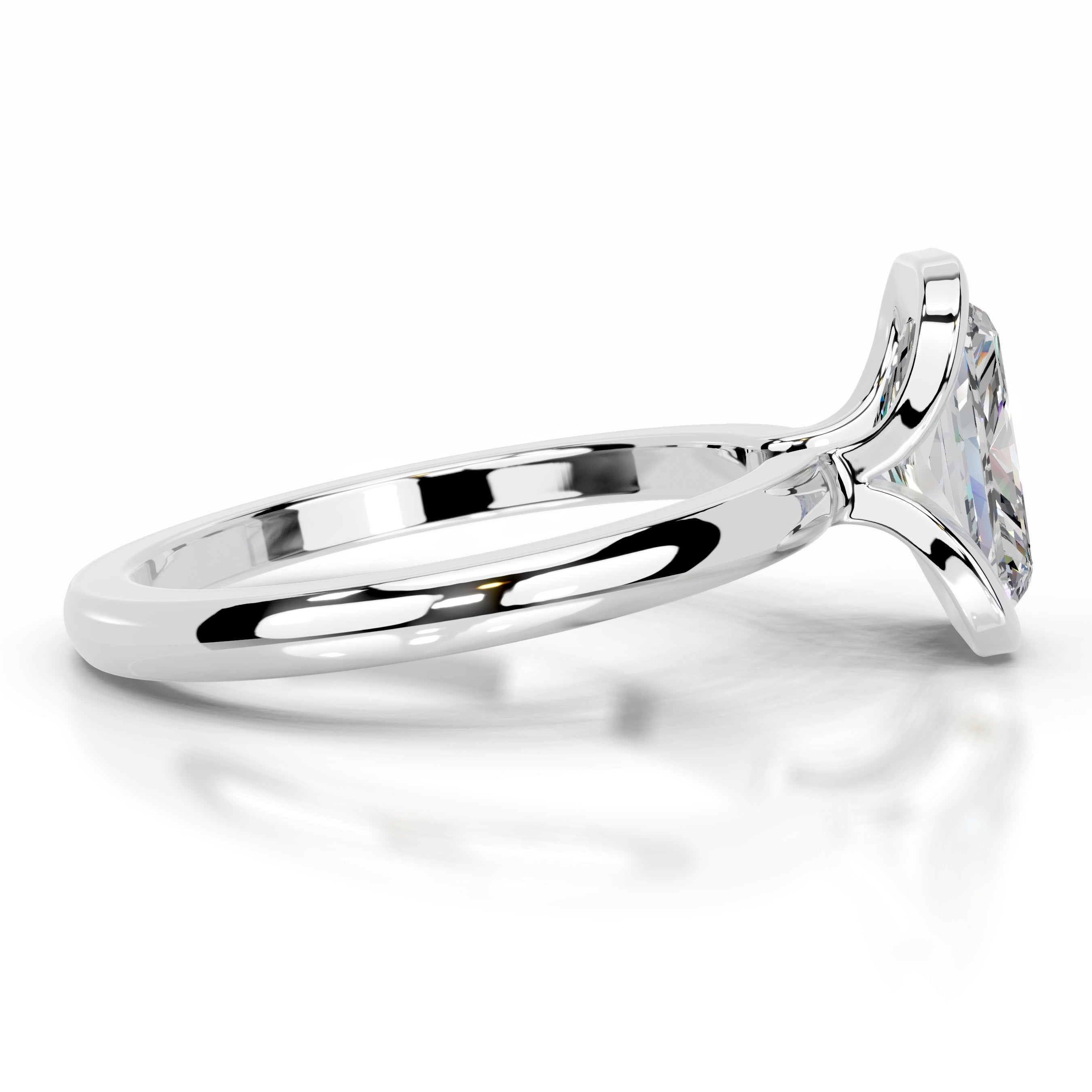 Thor Moissanite & Diamond Ring - 14K White Gold