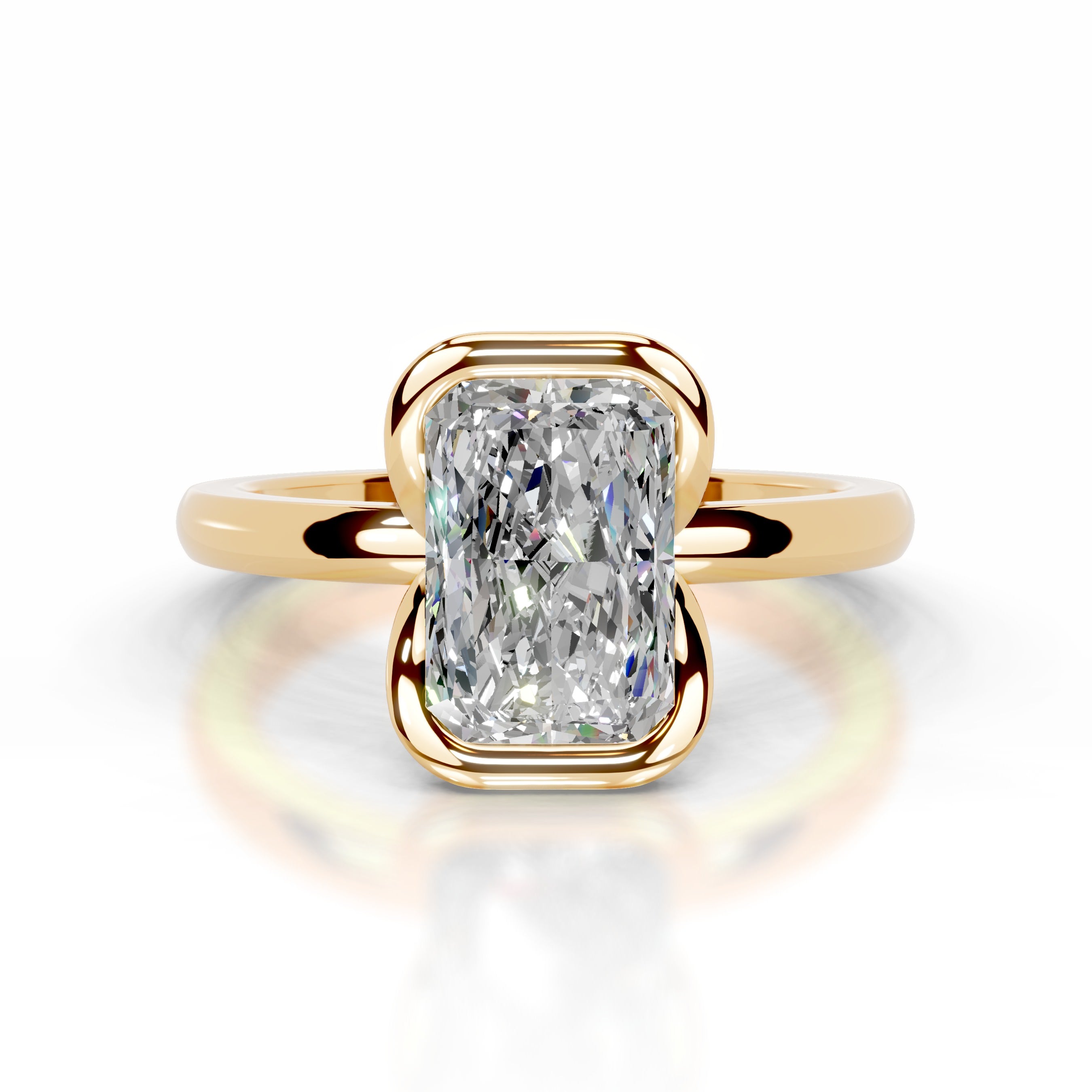 Thor Moissanite & Diamond Ring - 18K Yellow Gold