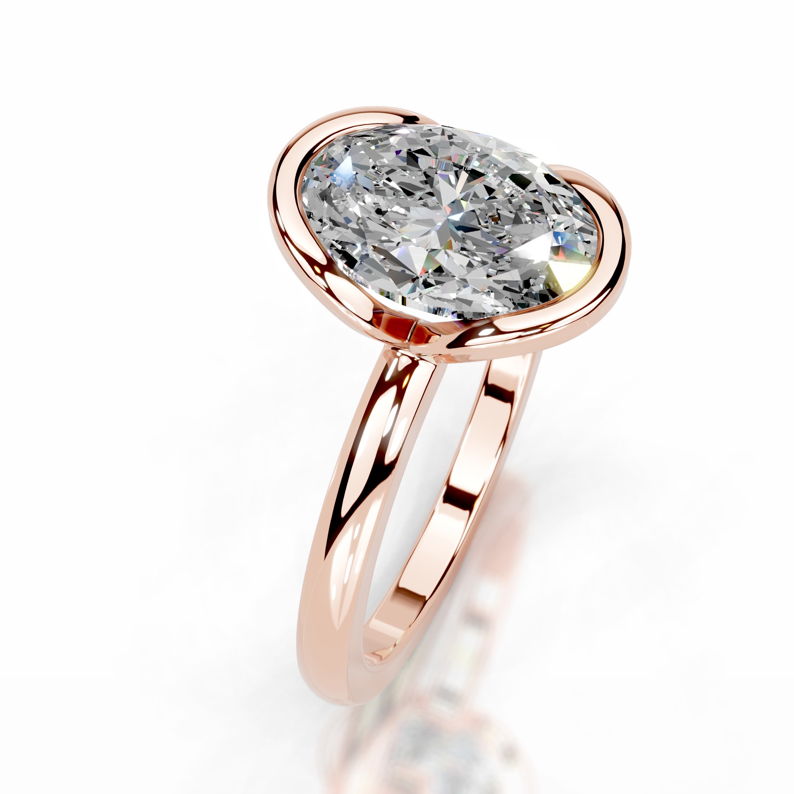 Thor Moissanite & Diamond Ring - 14K Rose Gold