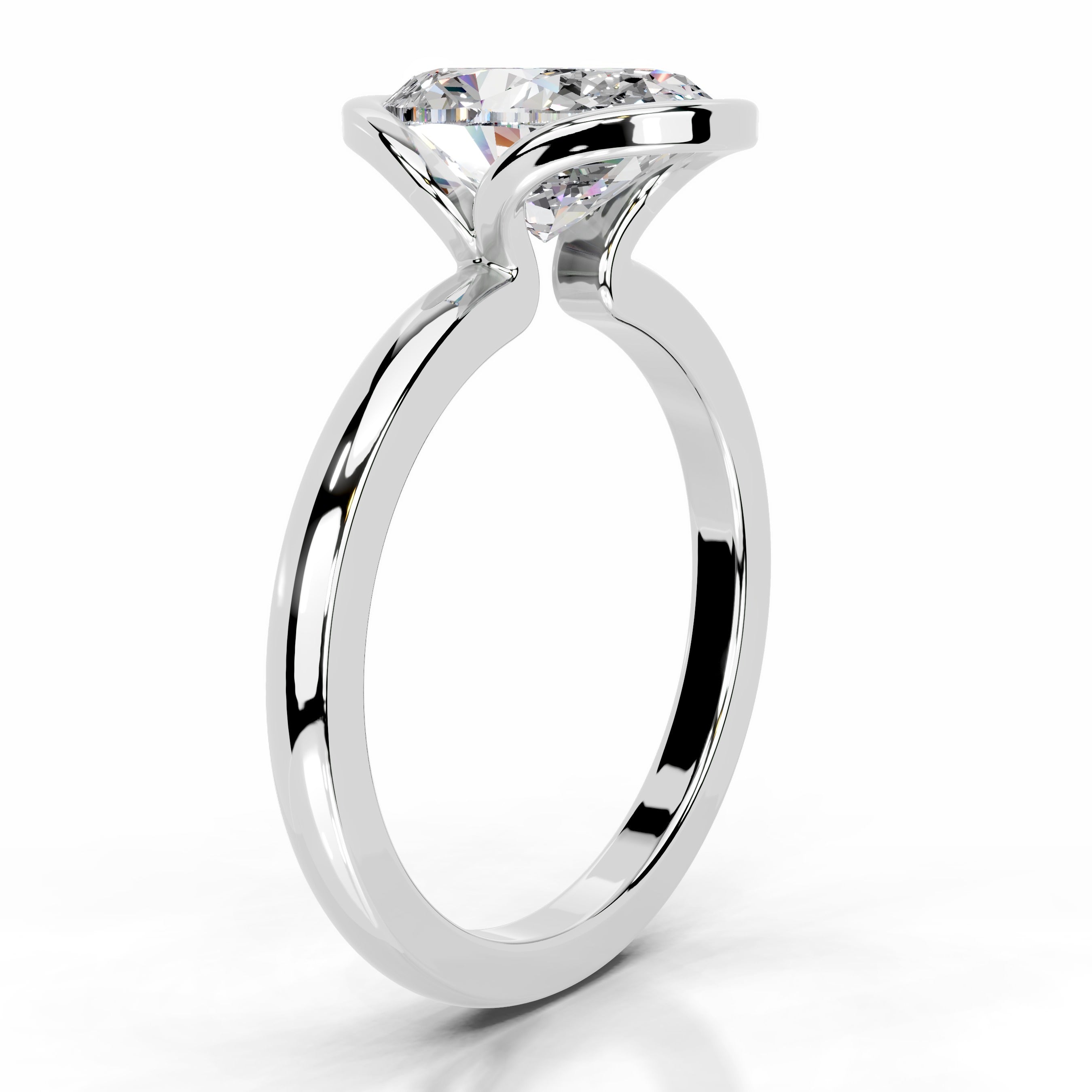 Thor Moissanite & Diamond Ring - Platinum