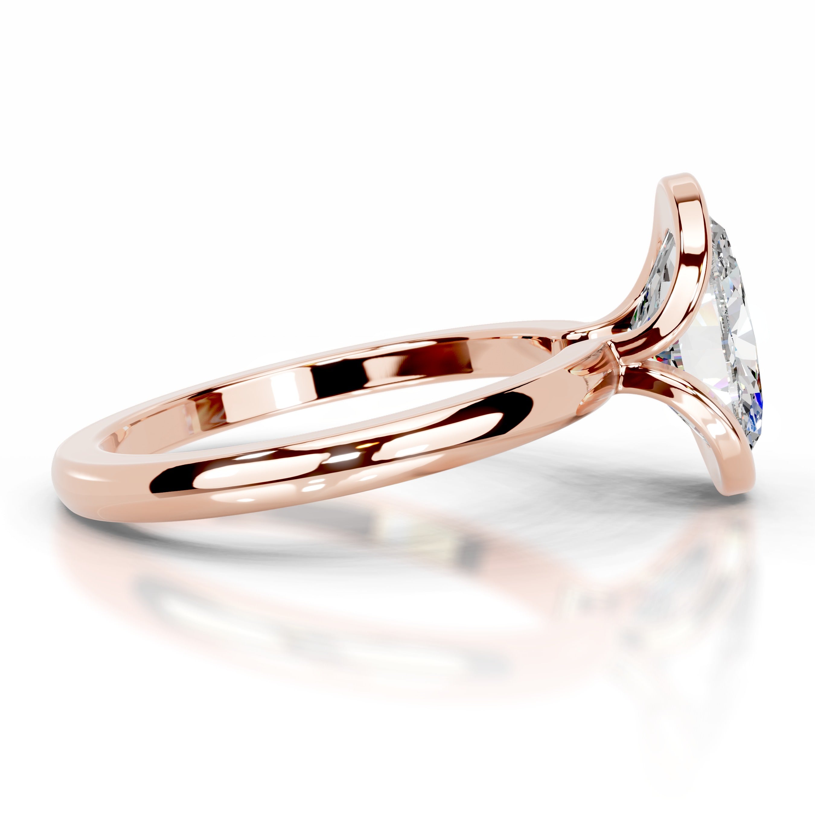 Thor Moissanite & Diamond Ring - 14K Rose Gold