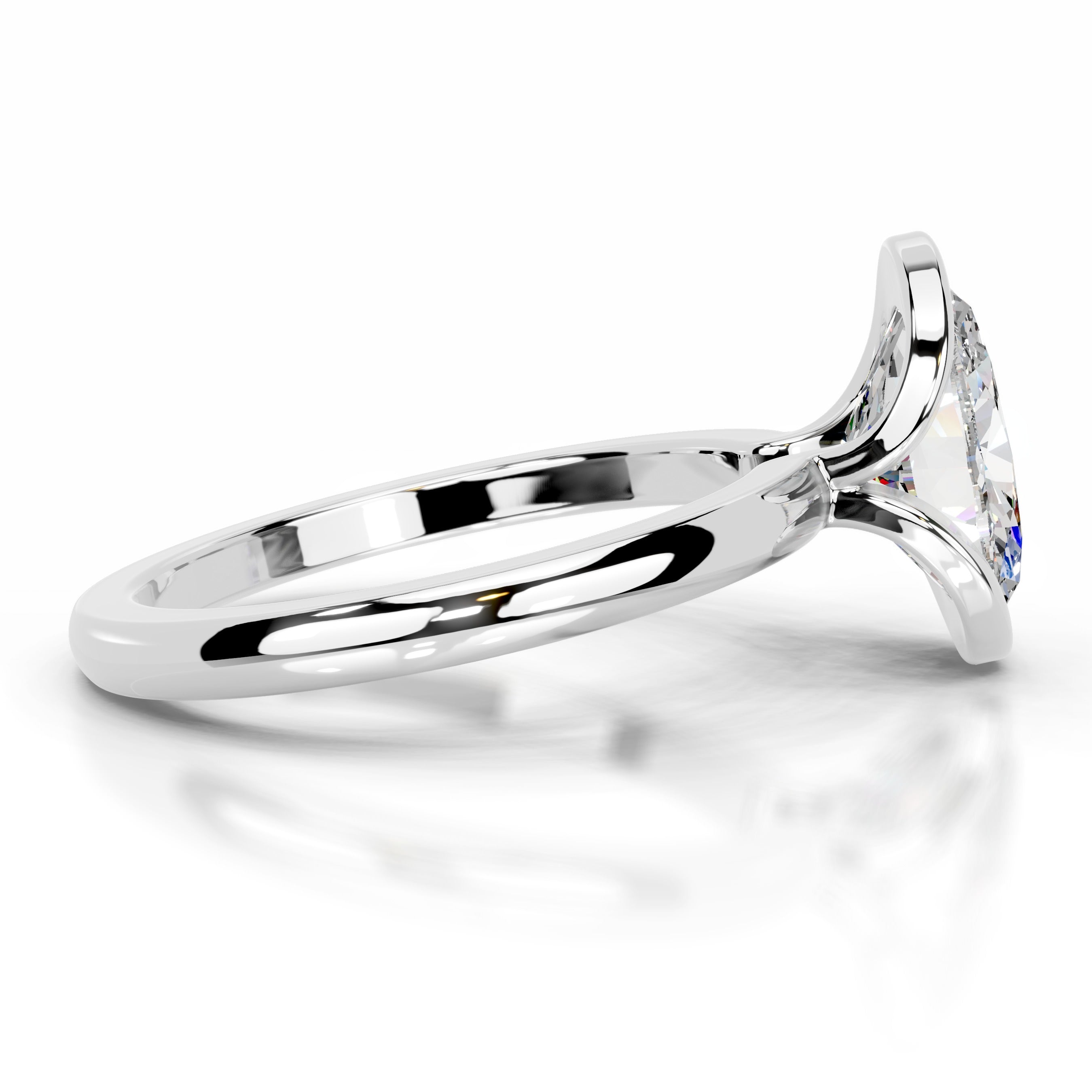 Thor Moissanite & Diamond Ring - 14K White Gold