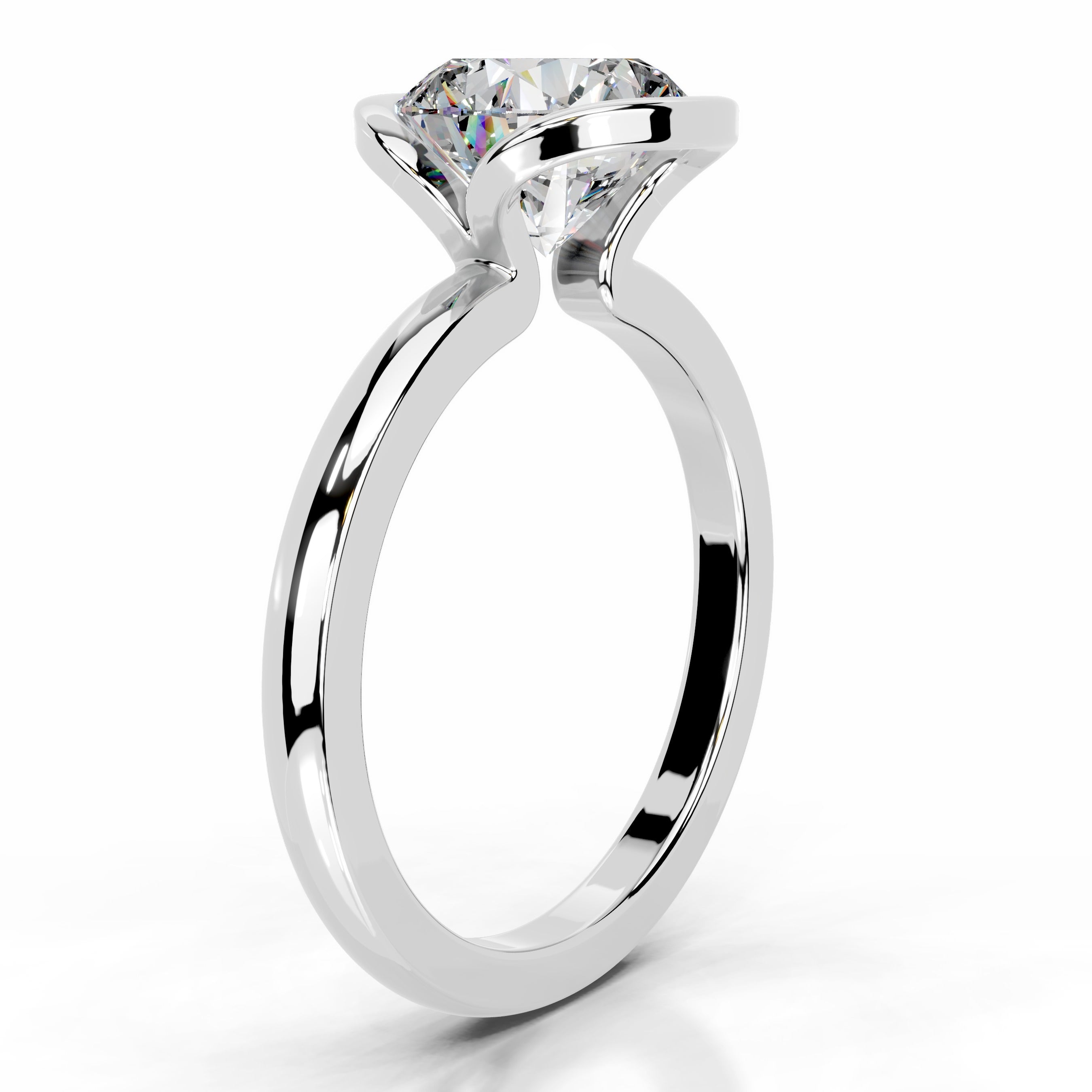 Thor Moissanite & Diamond Ring - 14K White Gold