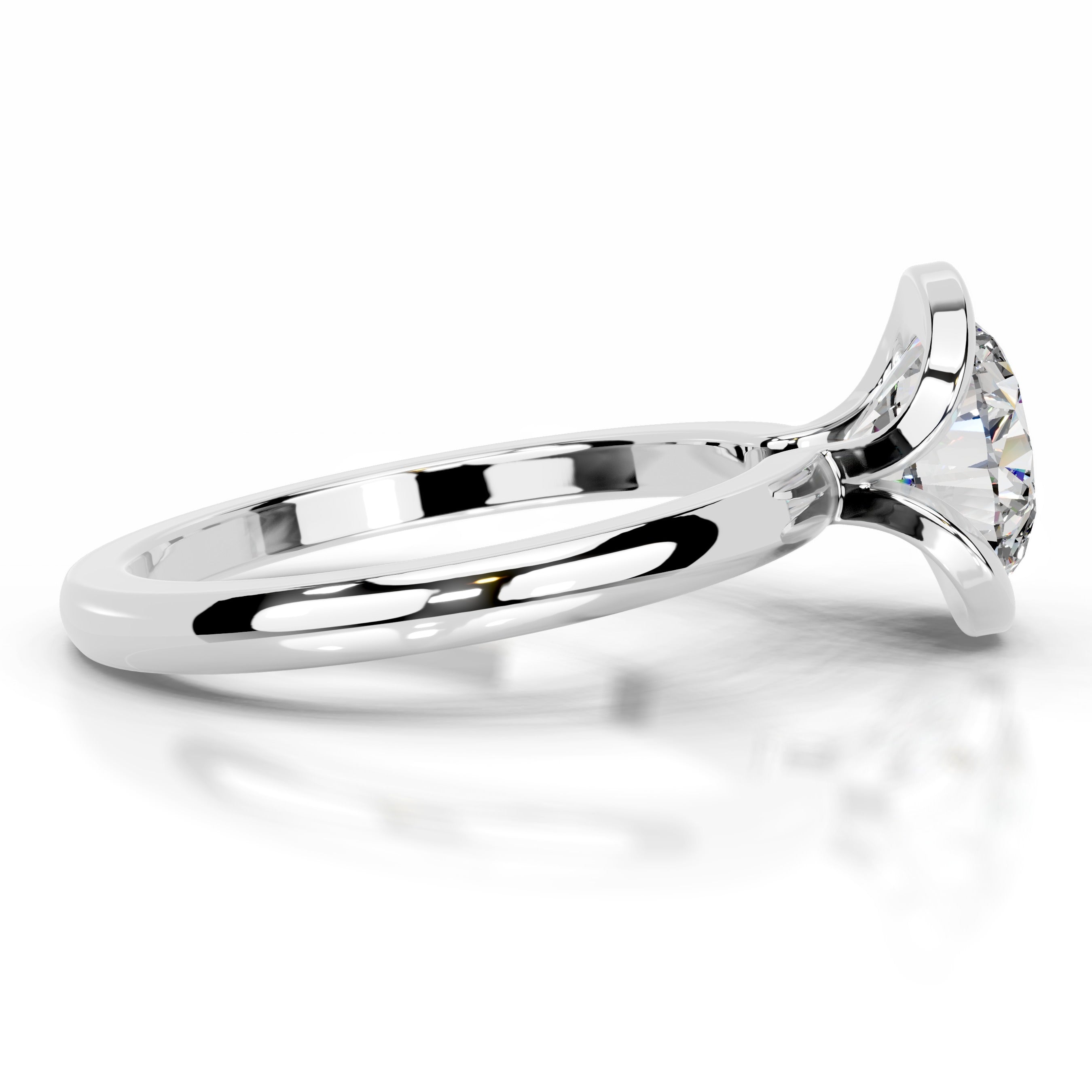 Thor Moissanite & Diamond Ring - 14K White Gold