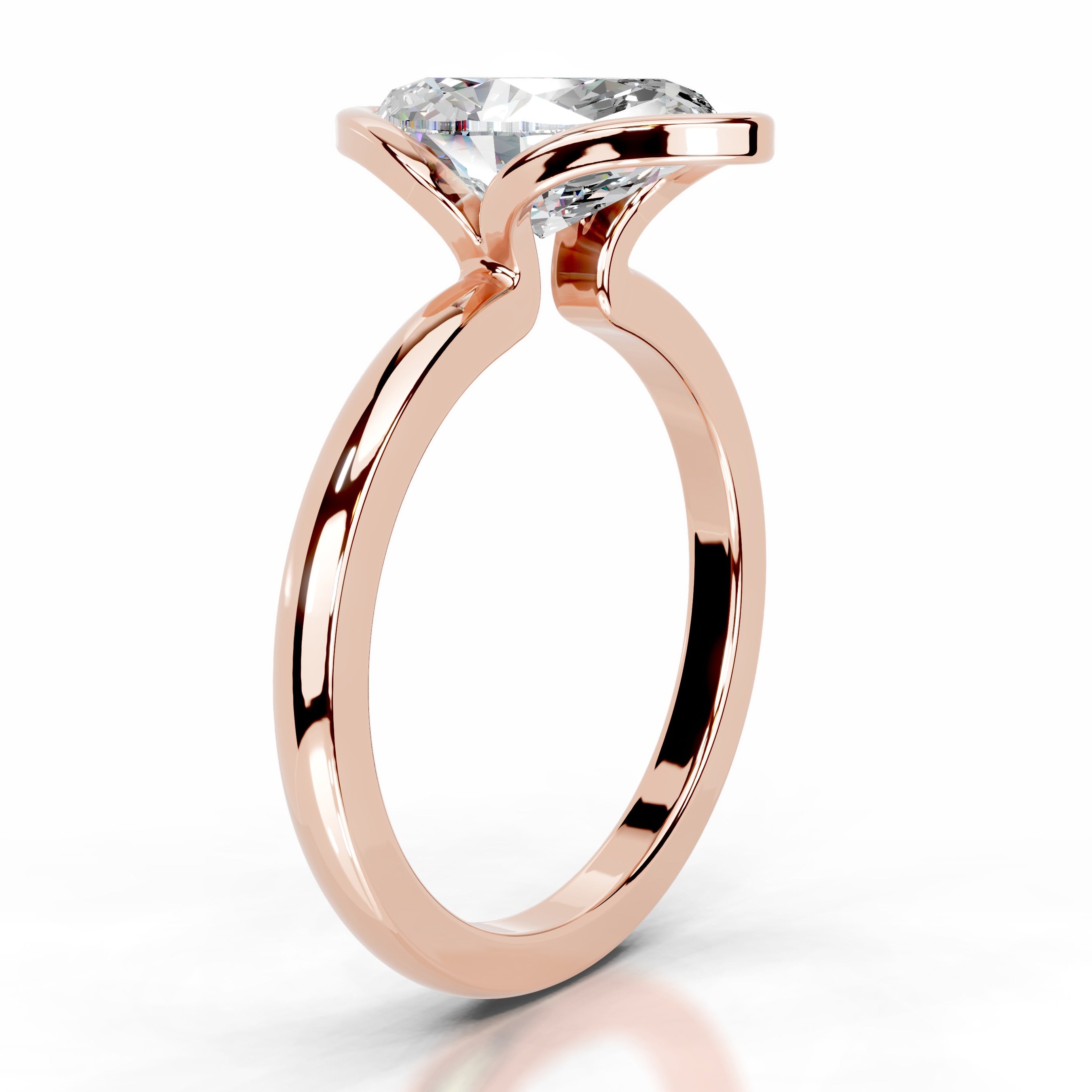 Thor Moissanite & Diamond Ring - 14K Rose Gold