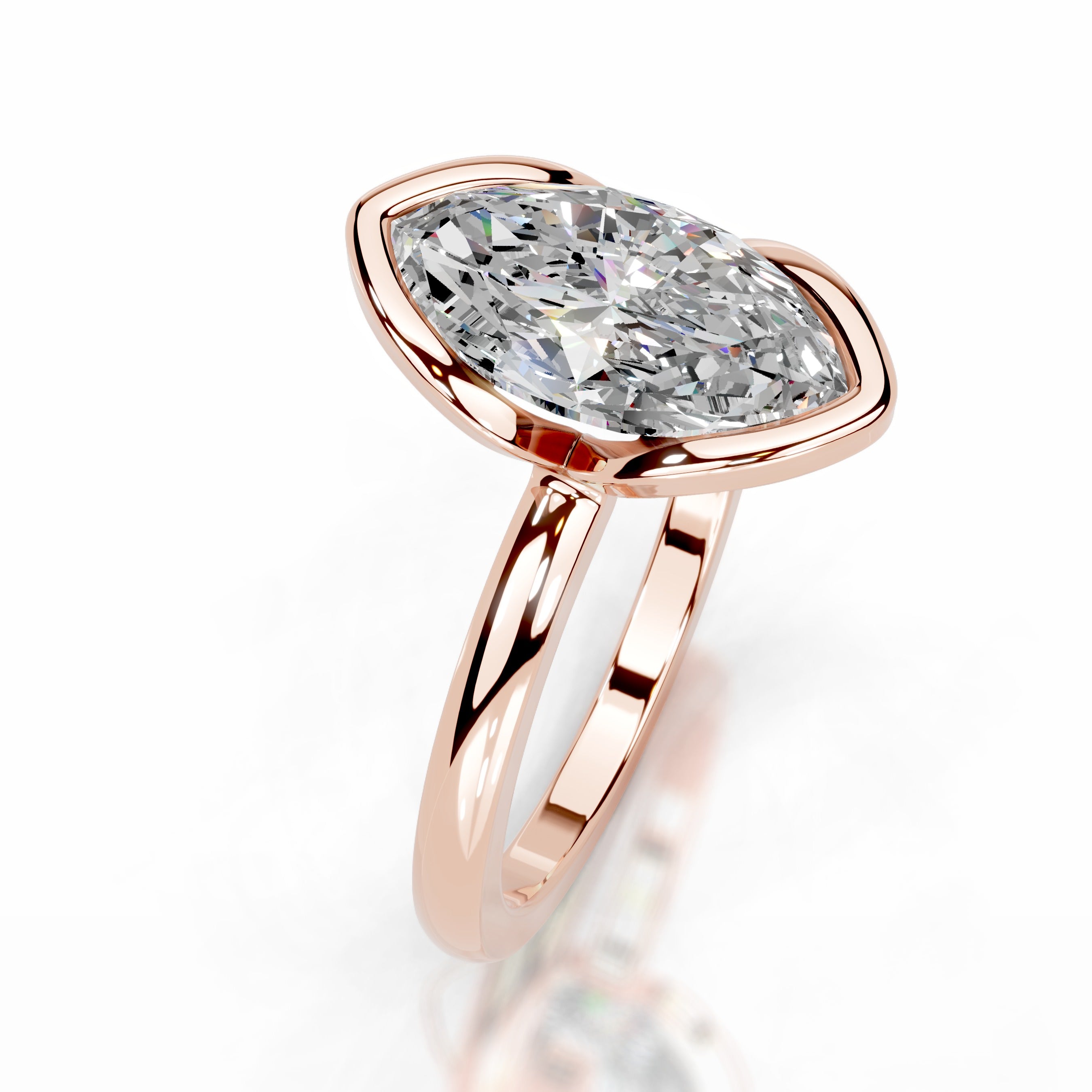 Thor Moissanite & Diamond Ring - 14K Rose Gold