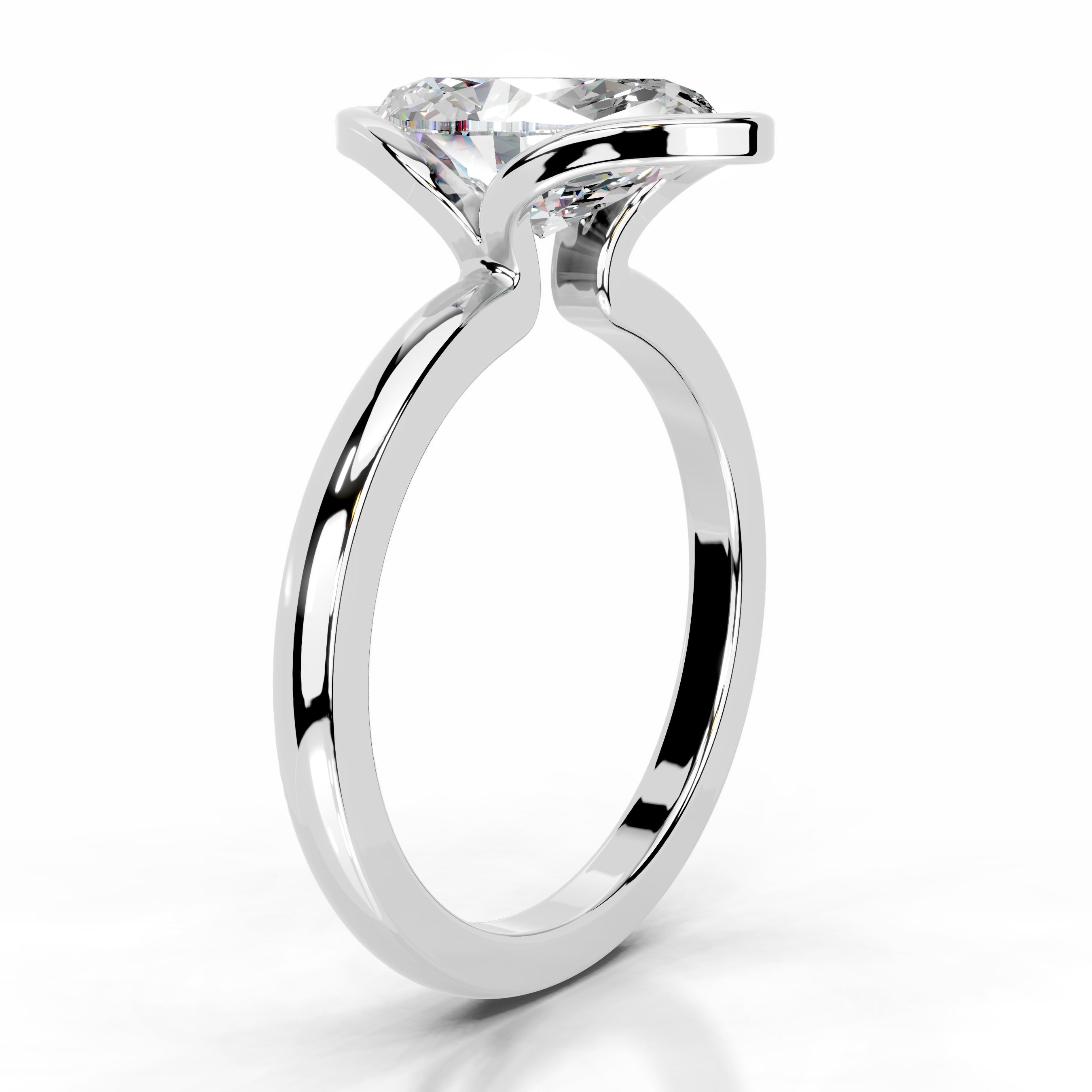 Thor Moissanite & Diamond Ring - 14K White Gold