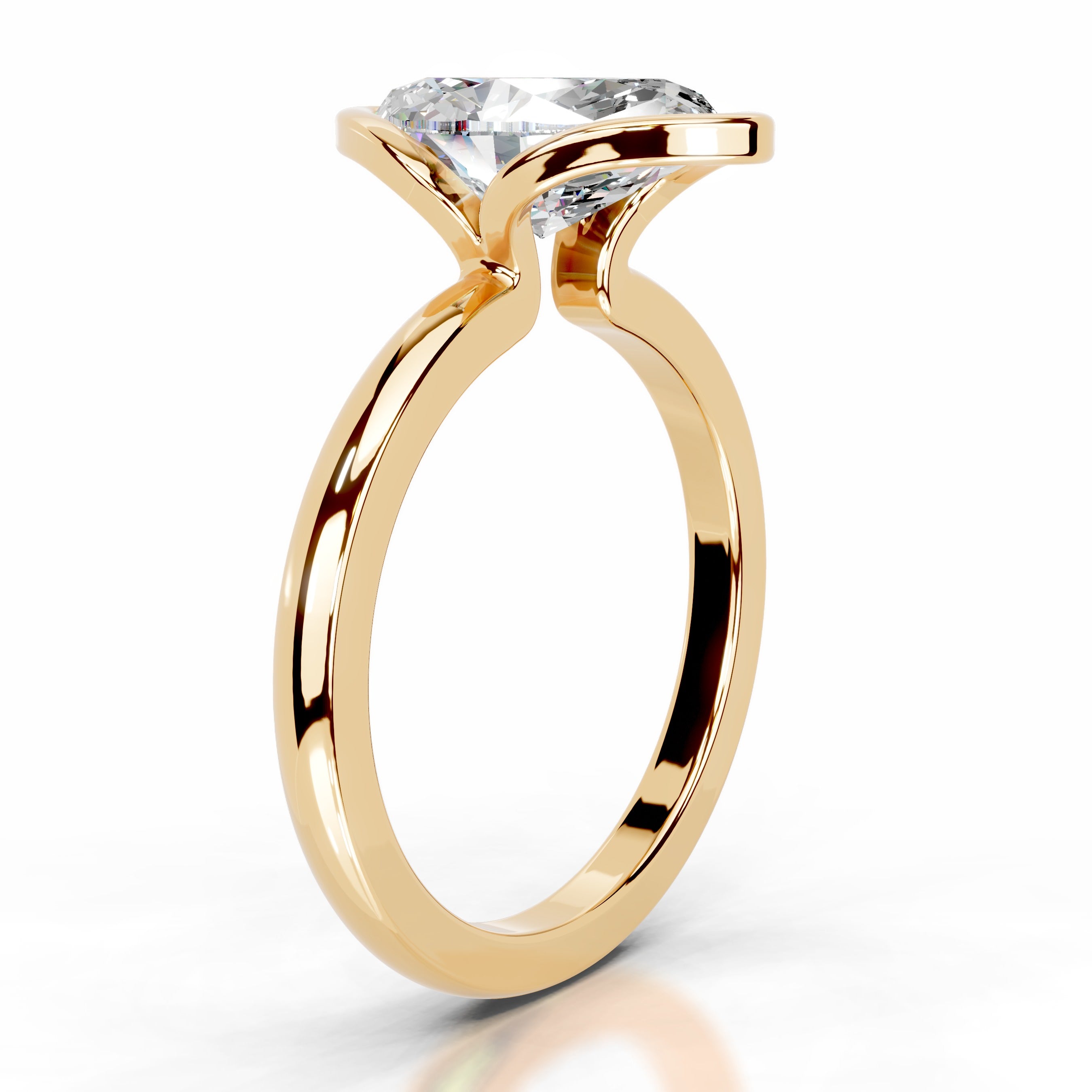 Thor Moissanite & Diamond Ring - 18K Yellow Gold