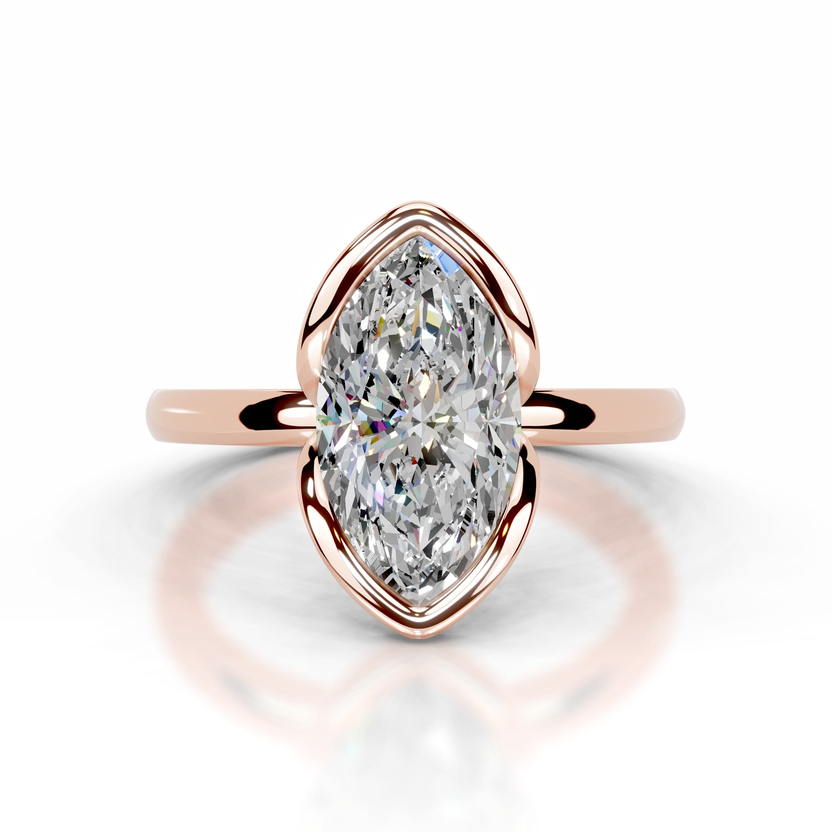 Thor Moissanite & Diamond Ring - 14K Rose Gold