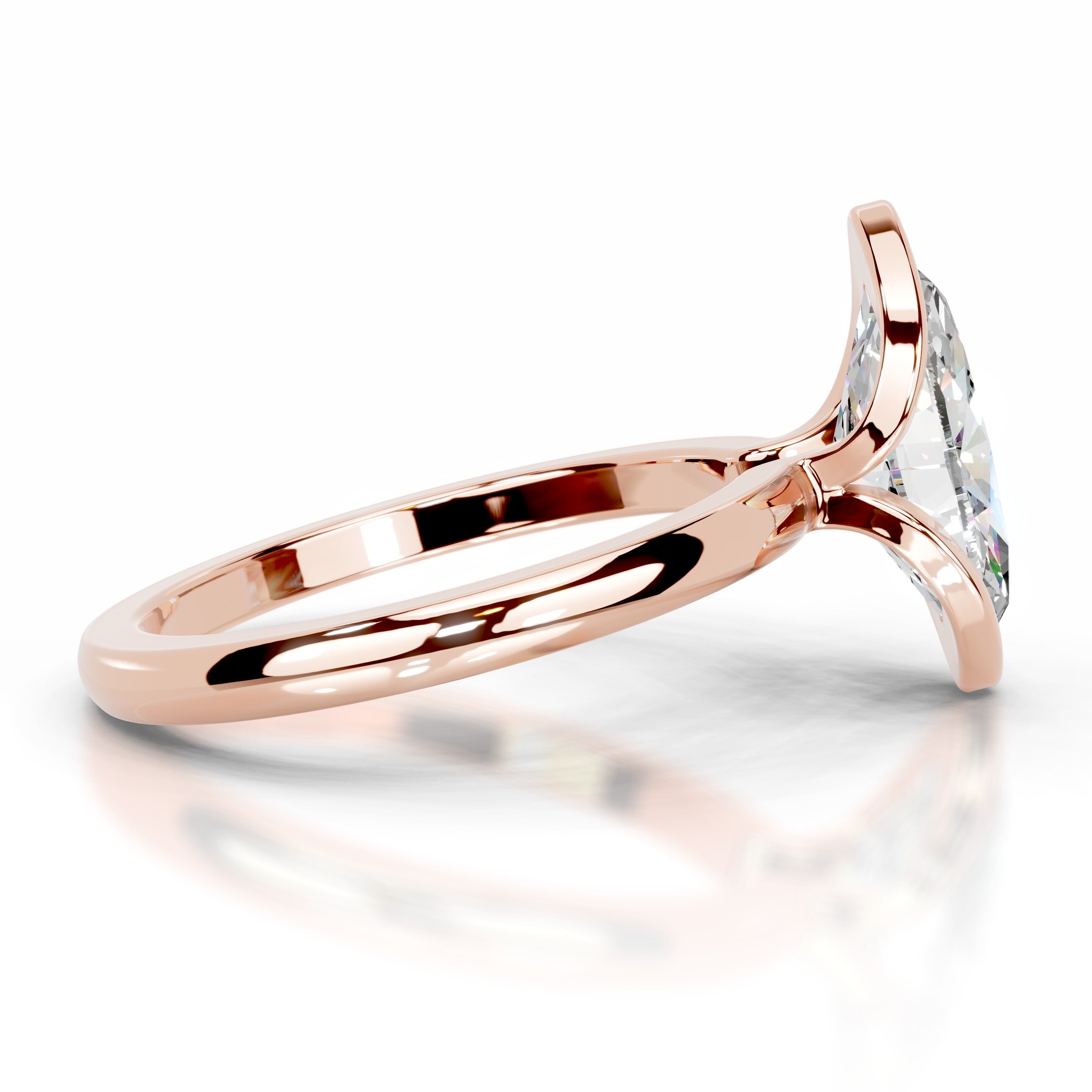 Thor Moissanite & Diamond Ring - 14K Rose Gold