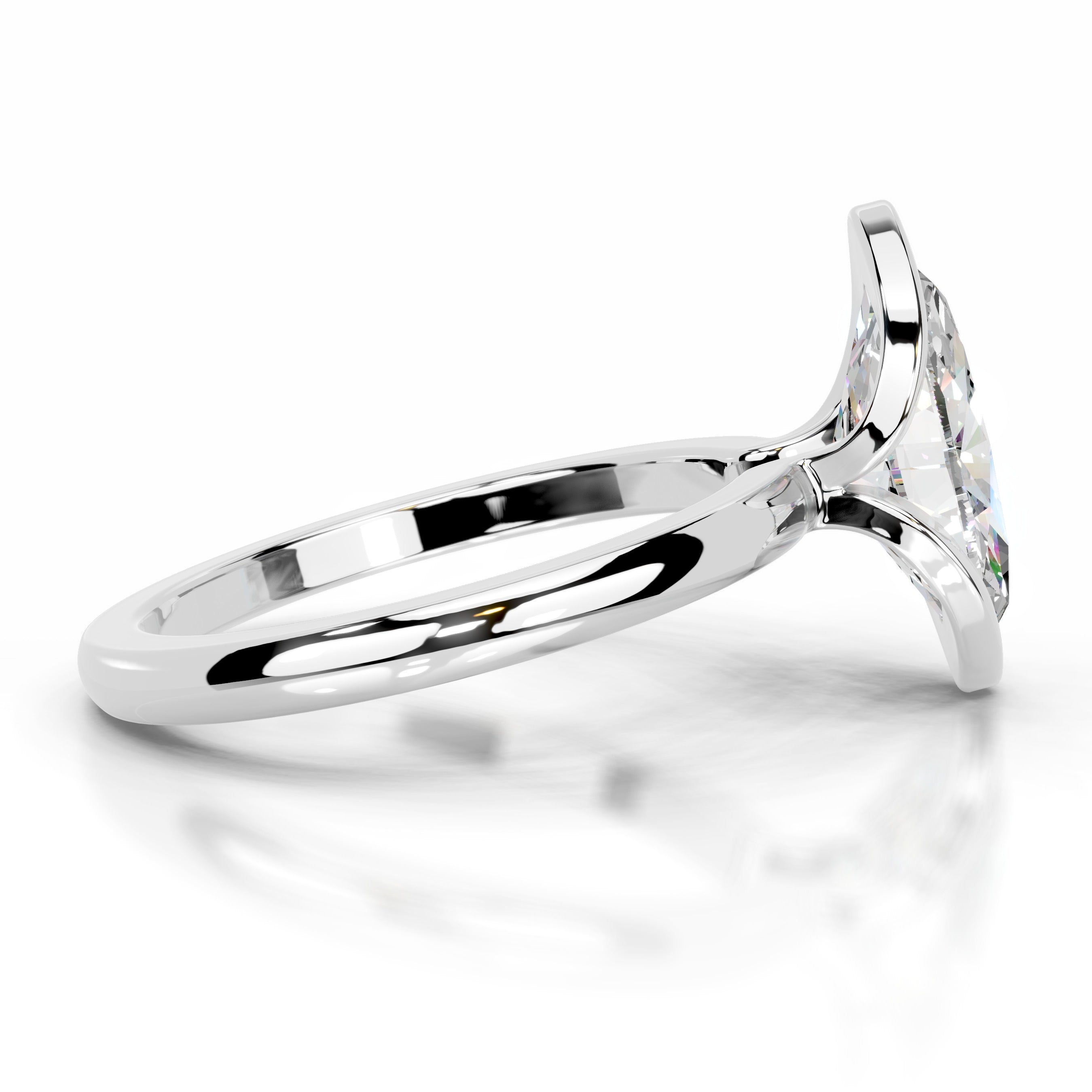 Thor Moissanite & Diamond Ring - 14K White Gold