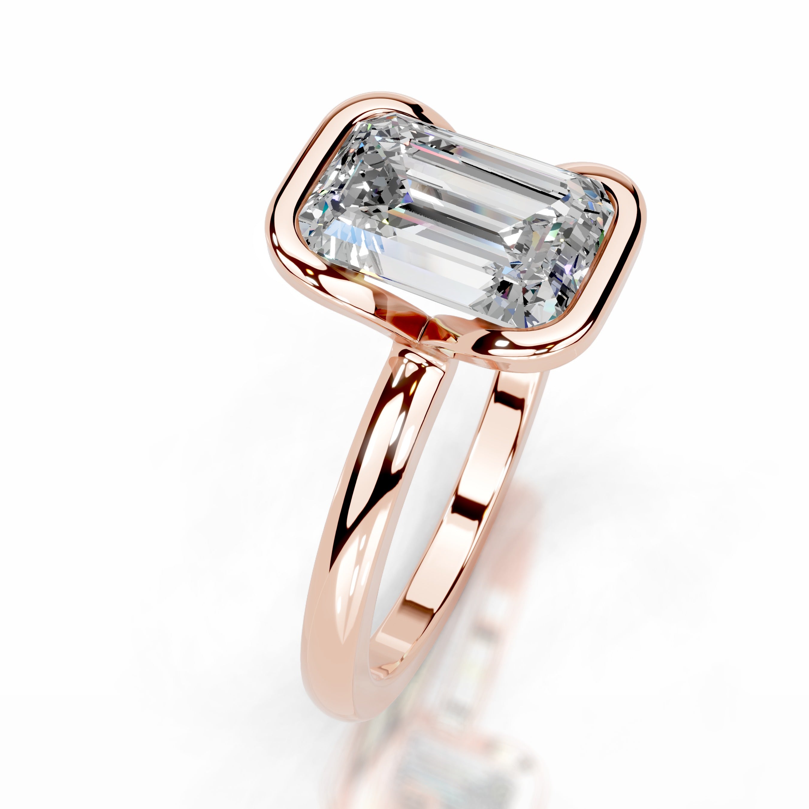 Thor Moissanite & Diamond Ring - 14K Rose Gold