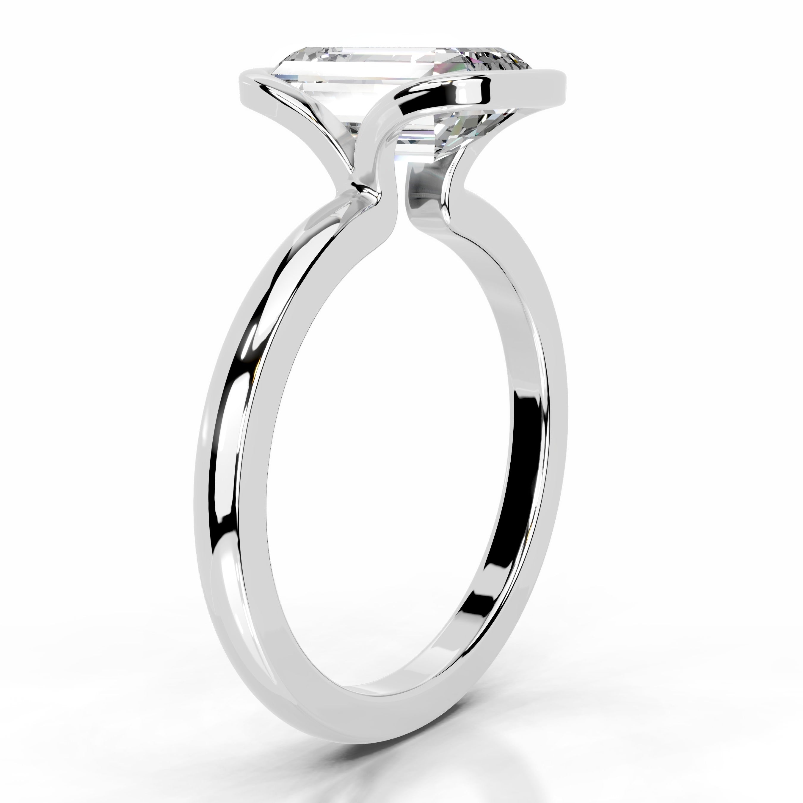 Thor Moissanite & Diamond Ring - 14K White Gold