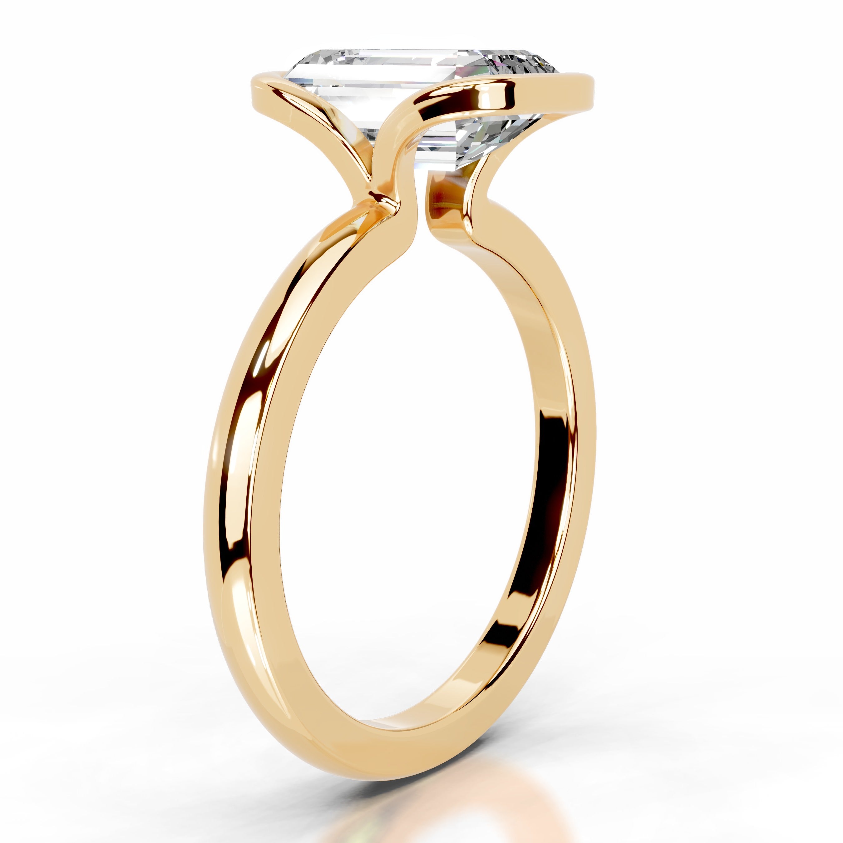 Thor Moissanite & Diamond Ring - 18K Yellow Gold