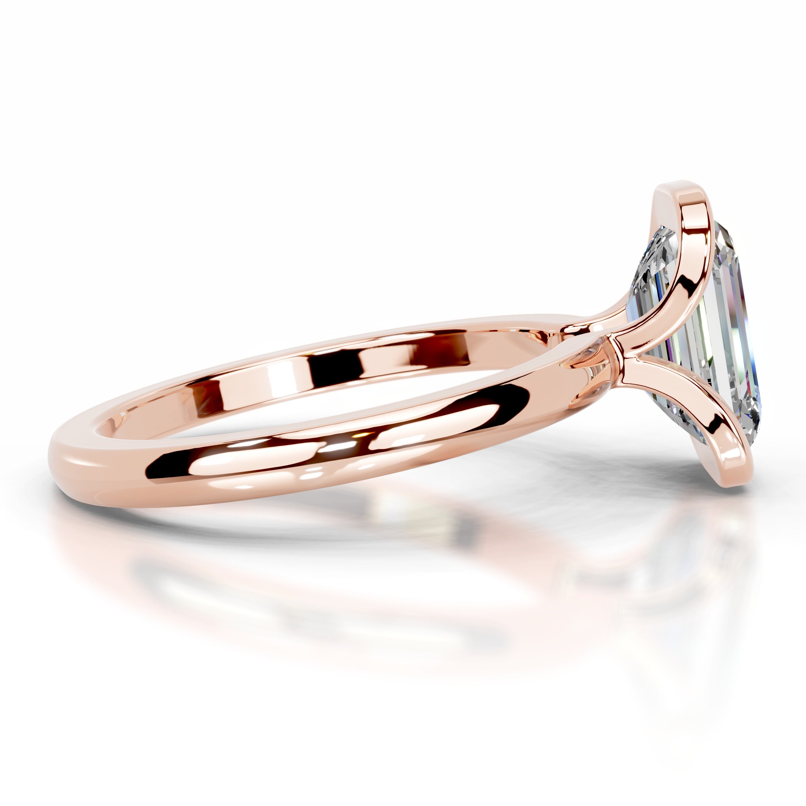 Thor Moissanite & Diamond Ring - 14K Rose Gold