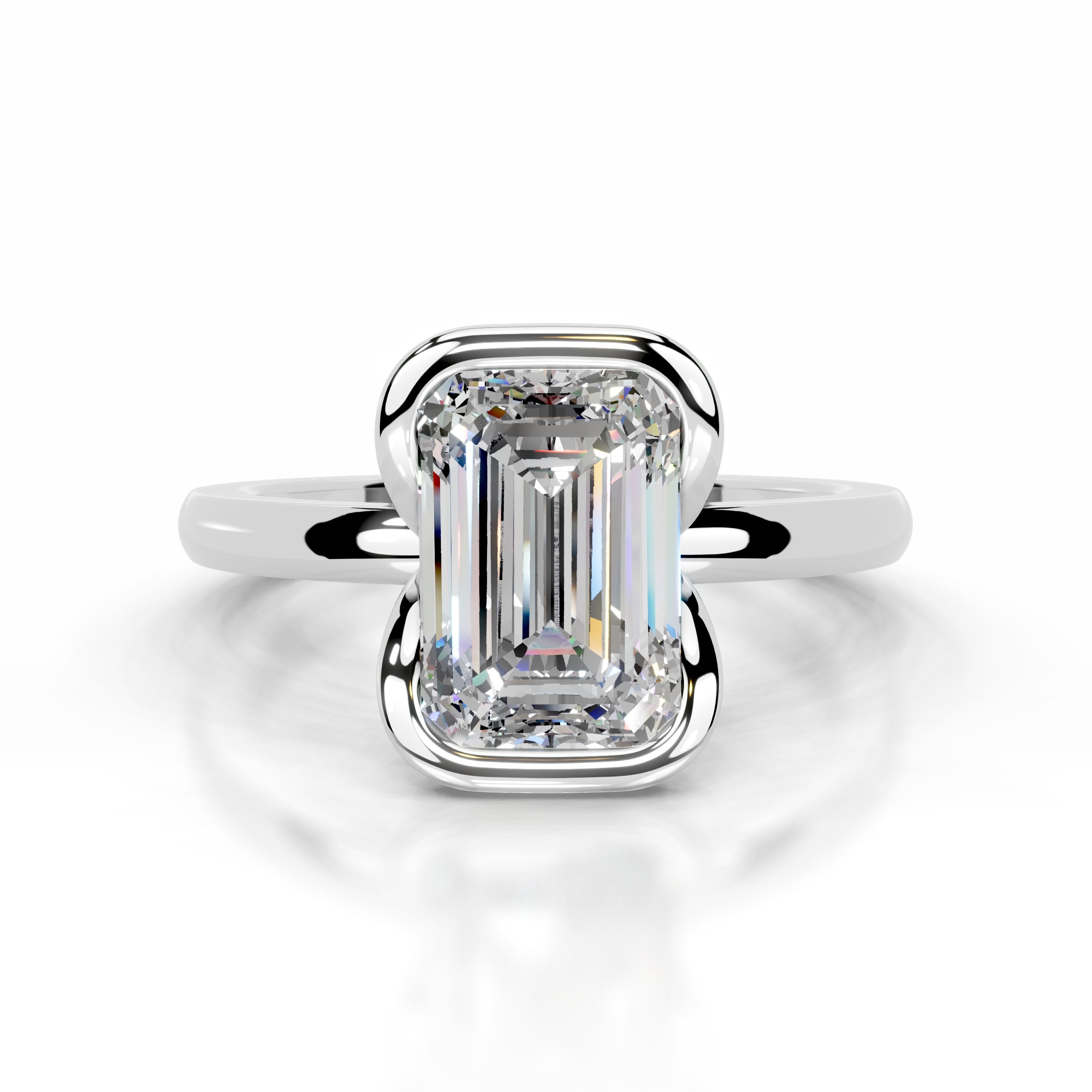 Thor Moissanite & Diamond Ring - 14K White Gold