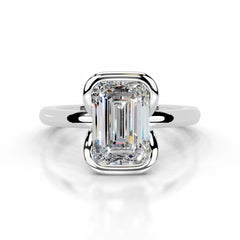 Thor Moissanite & Diamond Ring - Platinum