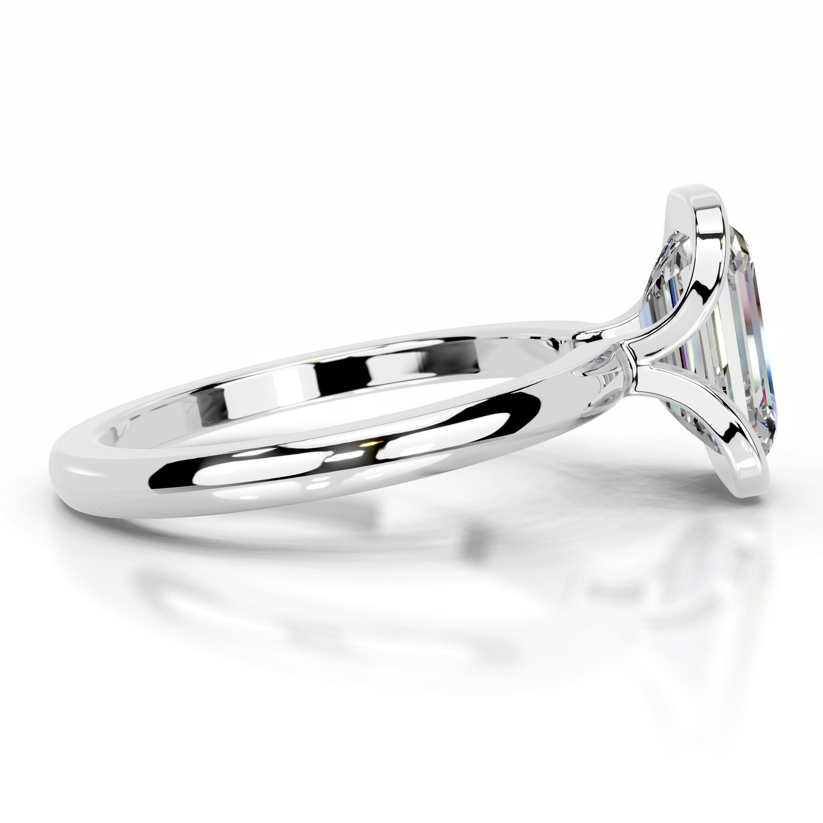 Thor Moissanite & Diamond Ring - 14K White Gold