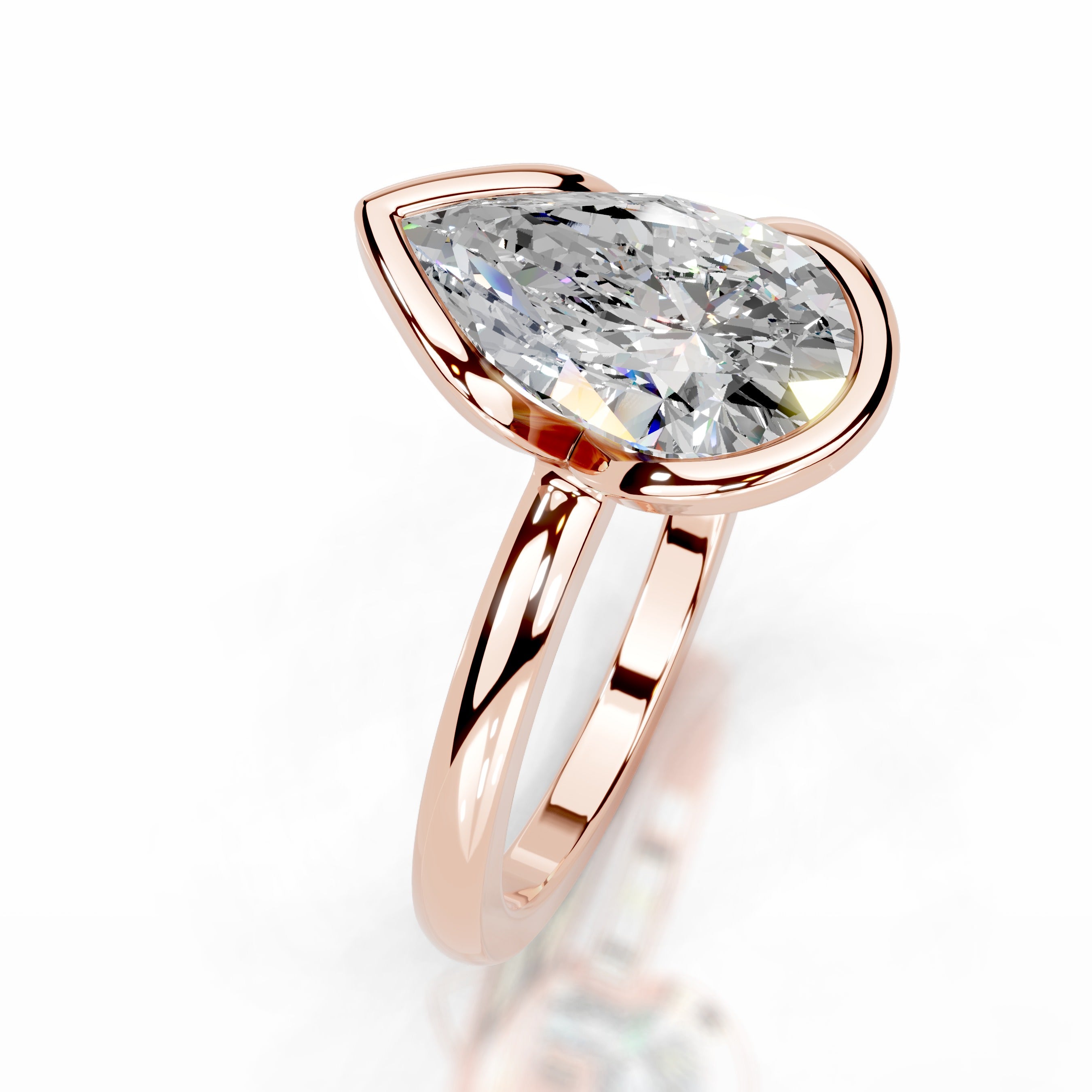 Thor Moissanite & Diamond Ring - 14K Rose Gold