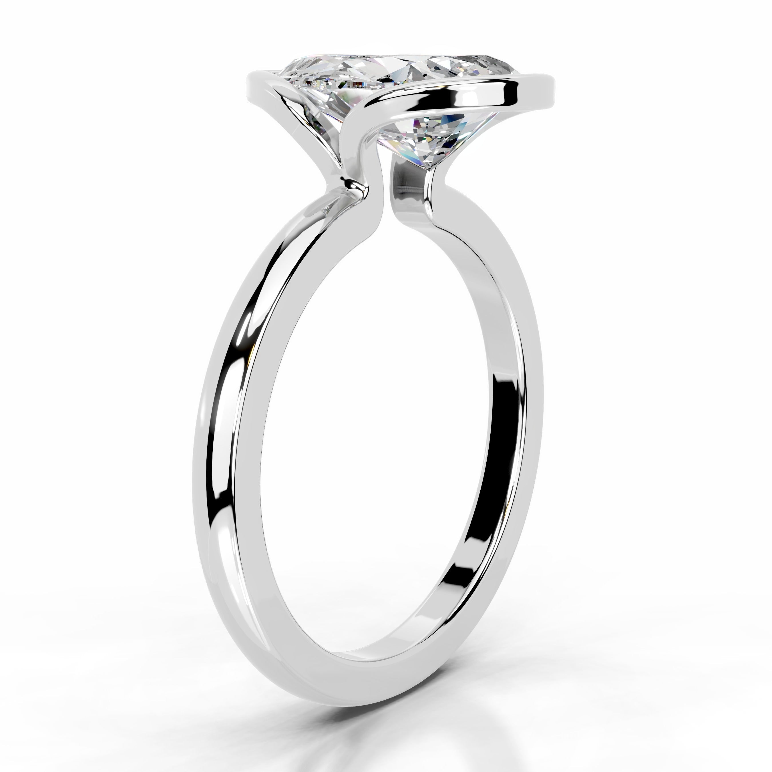 Thor Moissanite & Diamond Ring - 14K White Gold