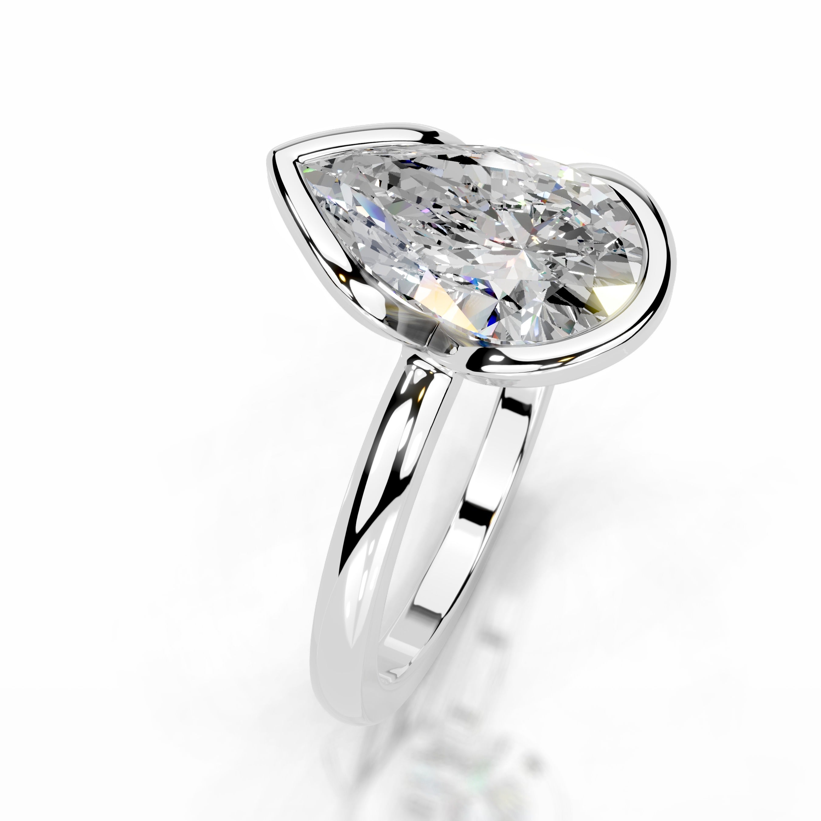 Thor Moissanite & Diamond Ring - 14K White Gold