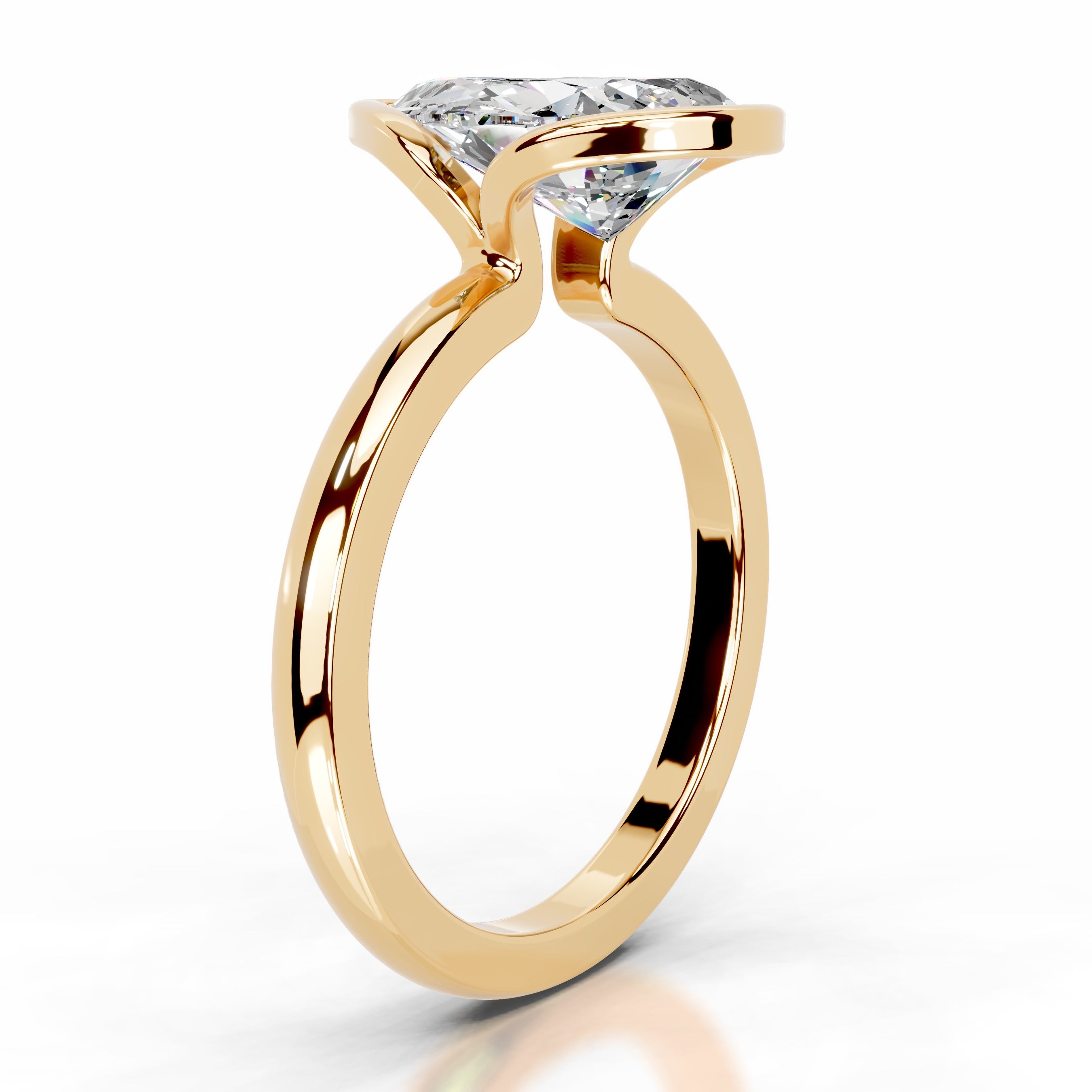 Thor Moissanite & Diamond Ring - 18K Yellow Gold