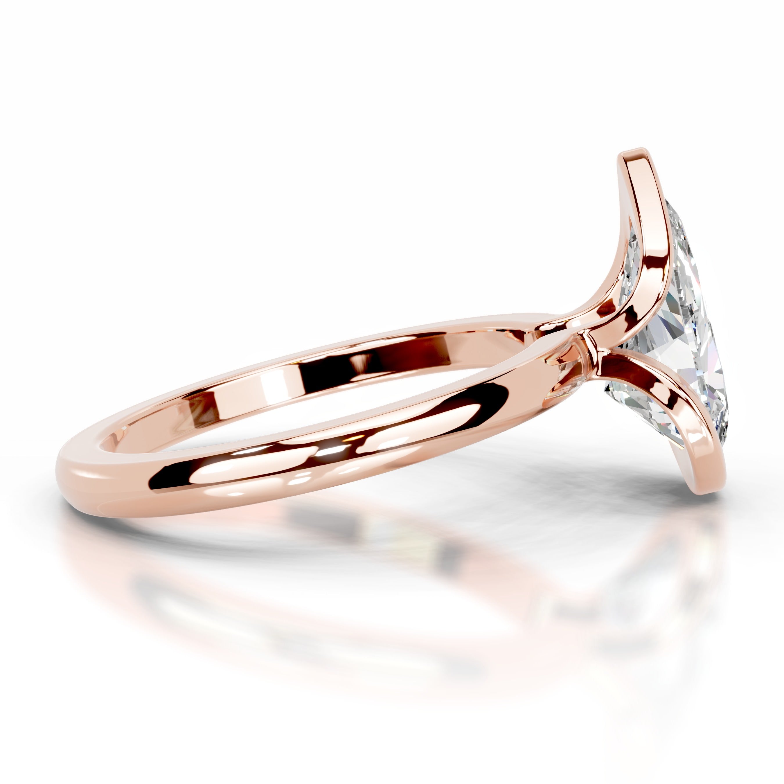 Thor Moissanite & Diamond Ring - 14K Rose Gold