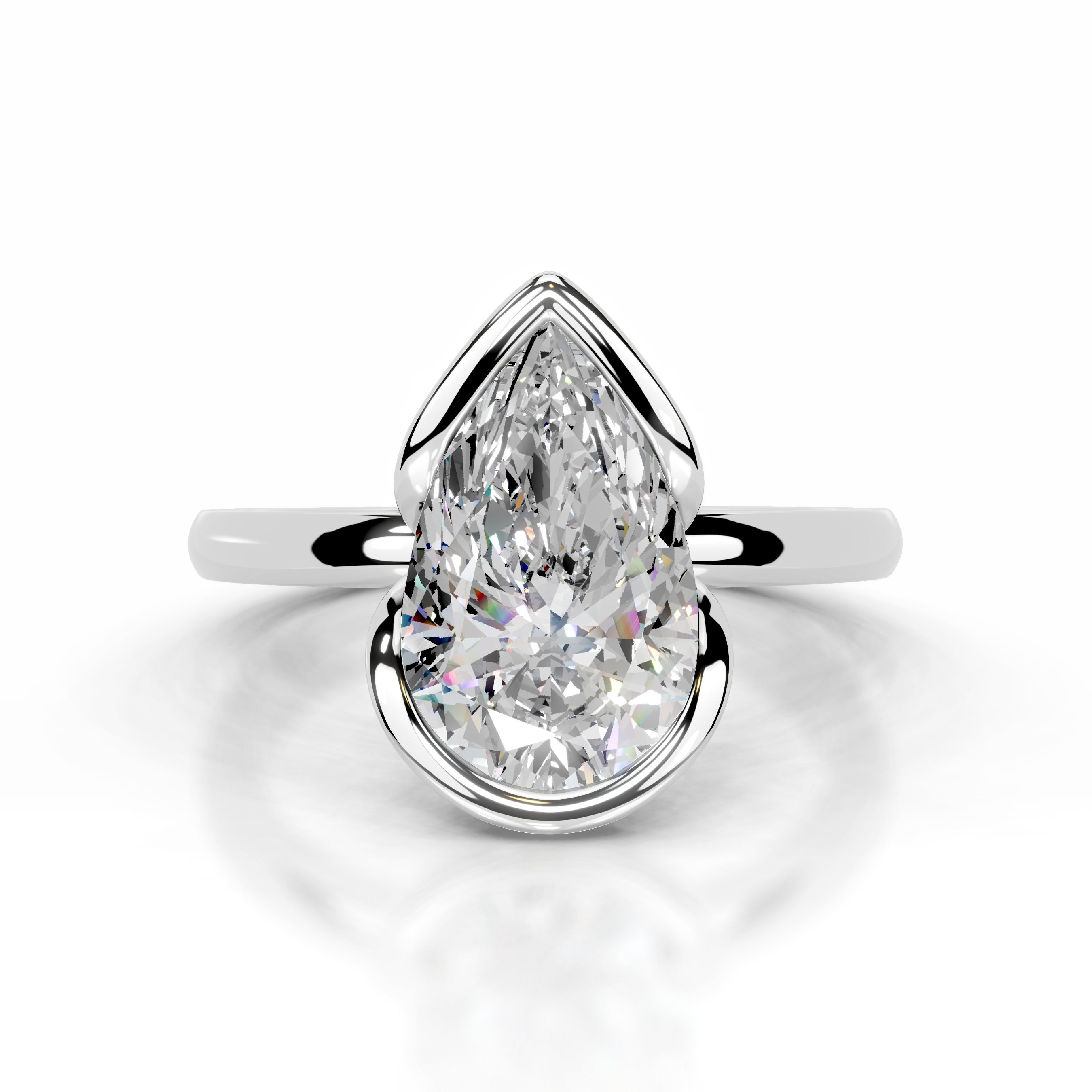 Thor Moissanite & Diamond Ring - 14K White Gold