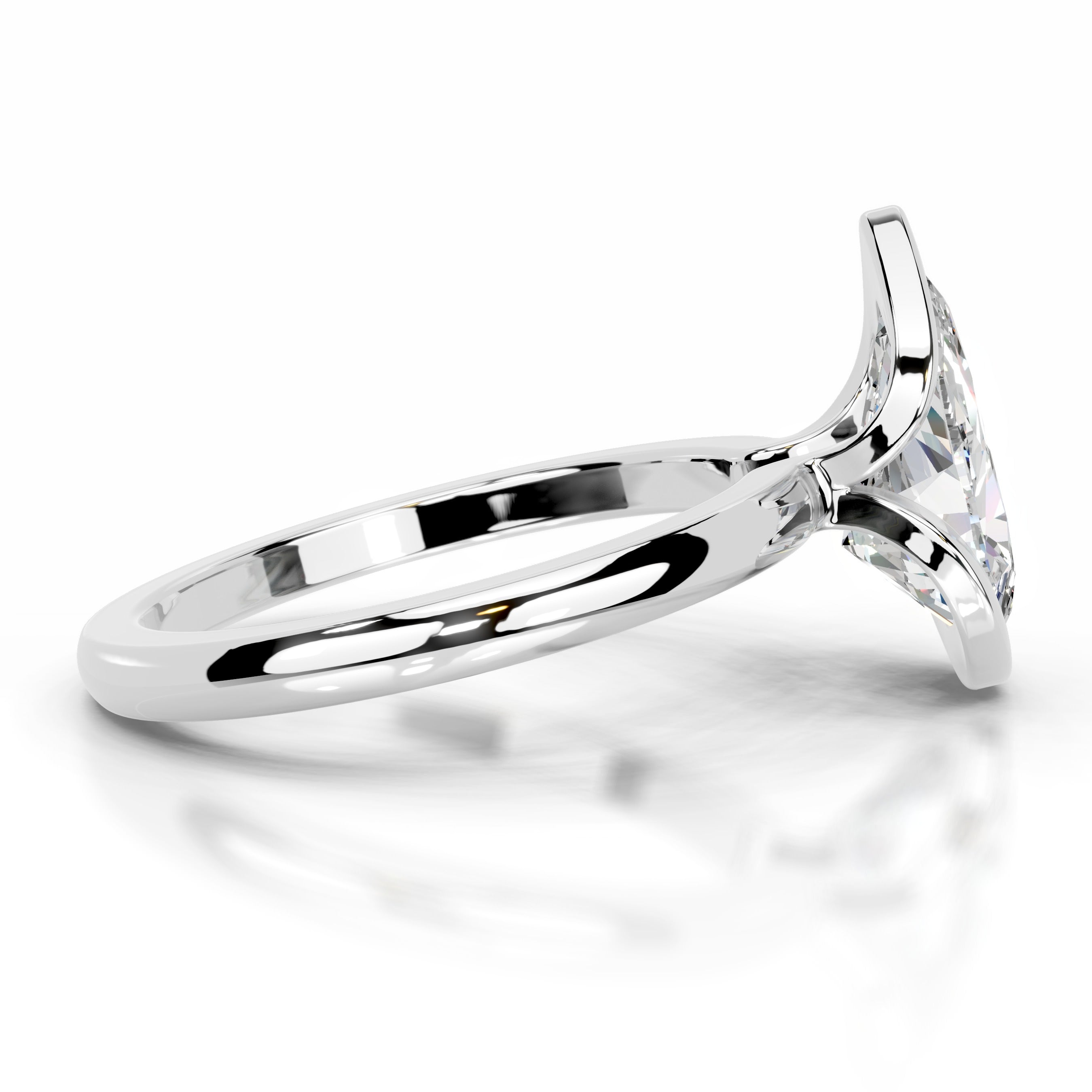 Thor Moissanite & Diamond Ring - 14K White Gold