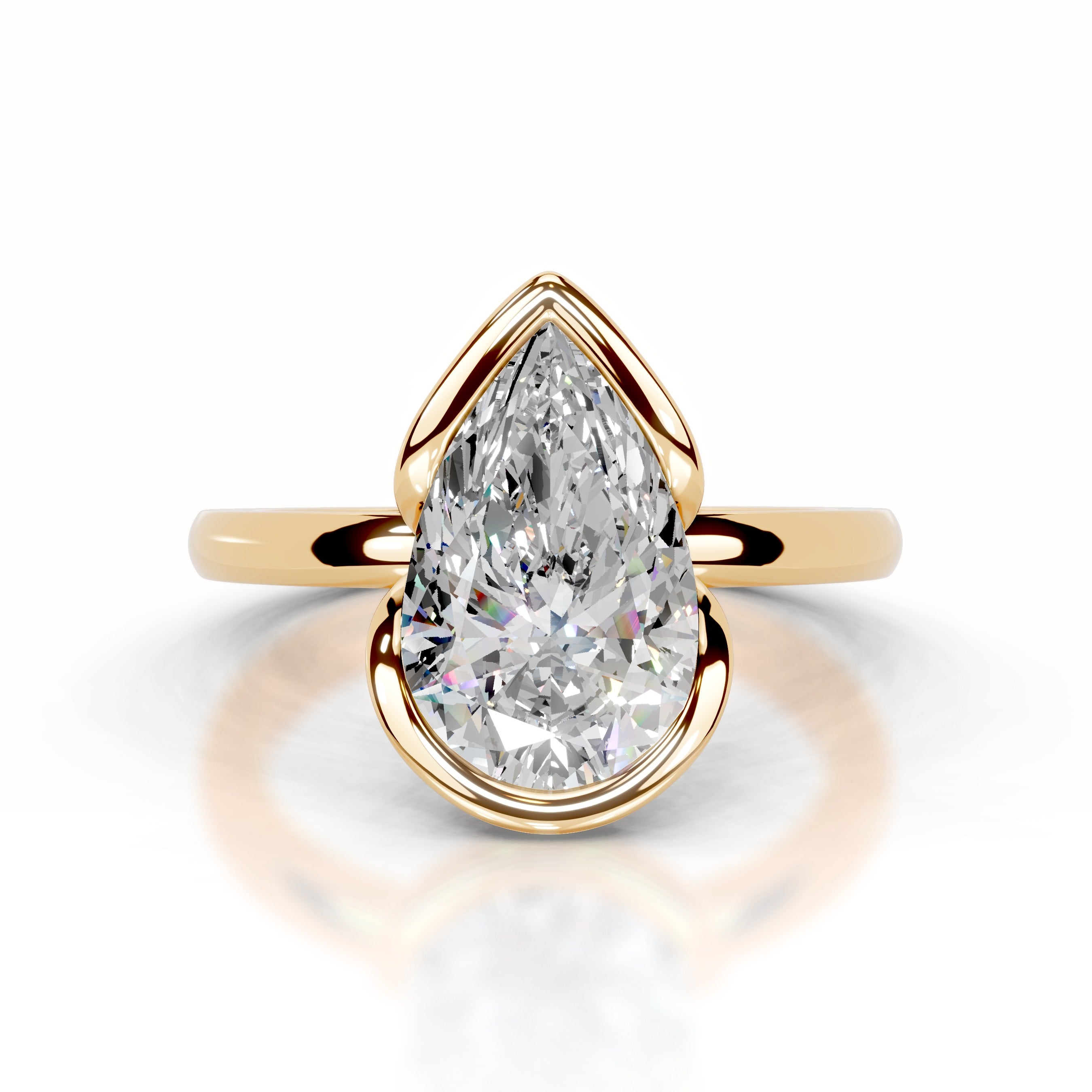 Thor Moissanite & Diamond Ring - 18K Yellow Gold